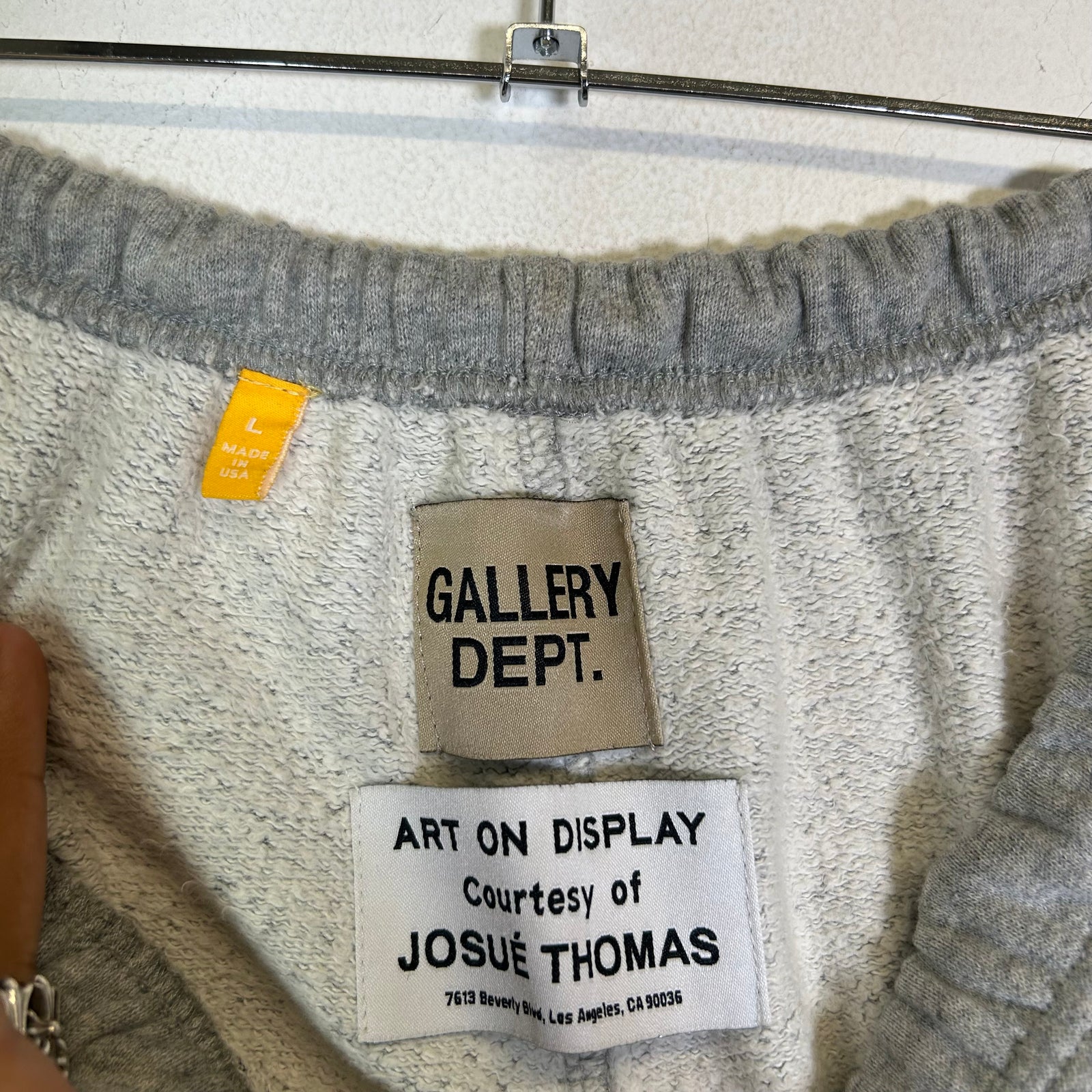 Gallery Dept Grey Paint Splatter Flare Sweatpants