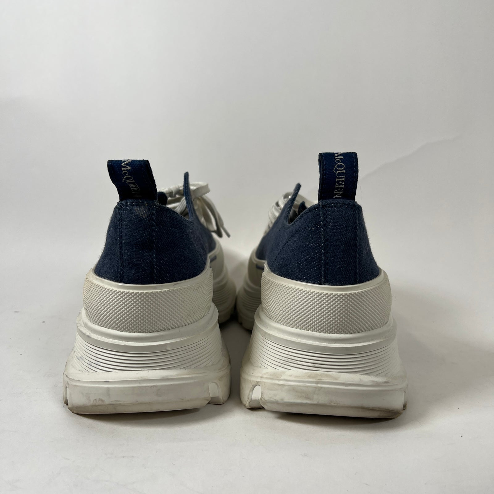 Alexander Mcqueen Tread Slick Denim Low Top Size 9