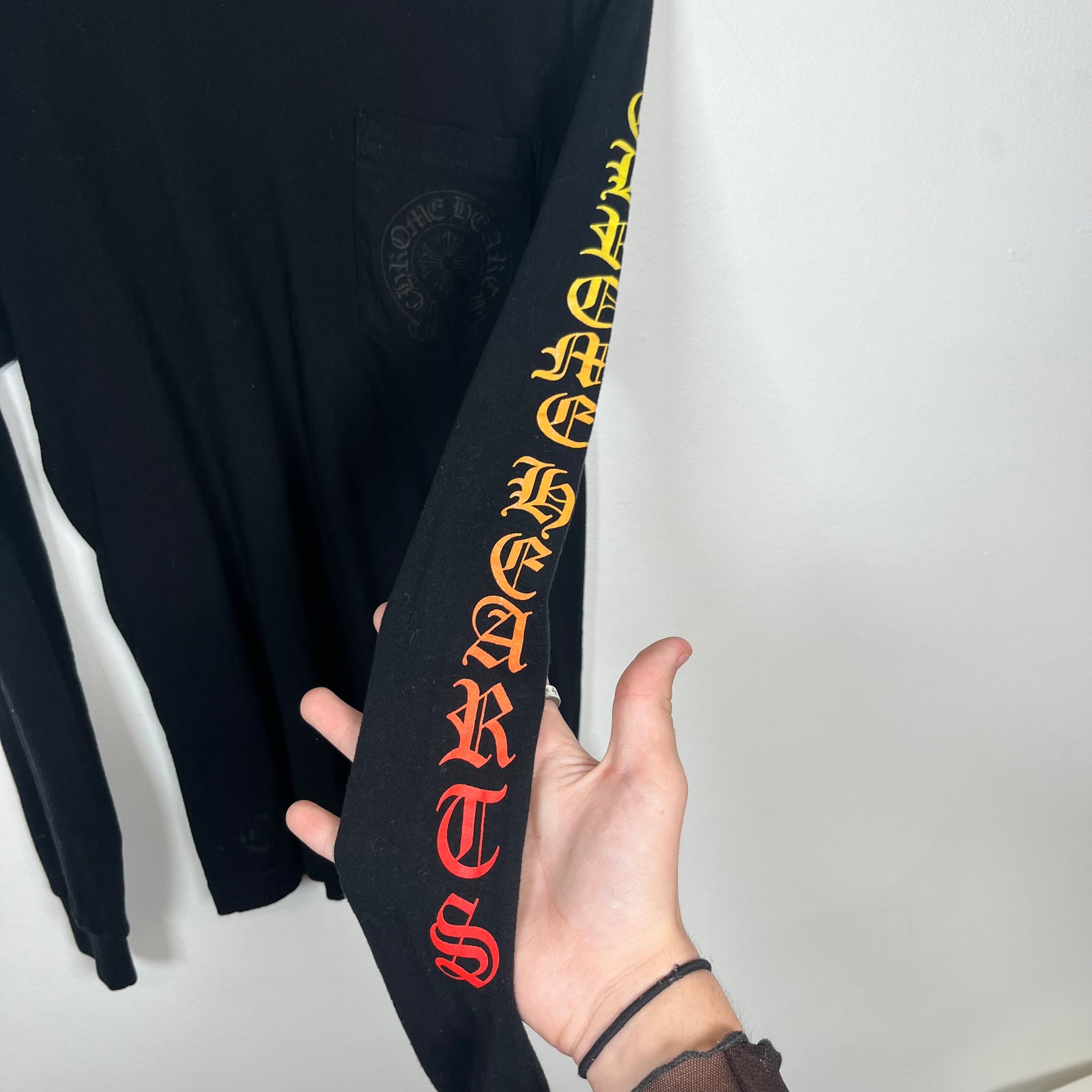 Chrome Hearts Black Gradient LS Tee Size S