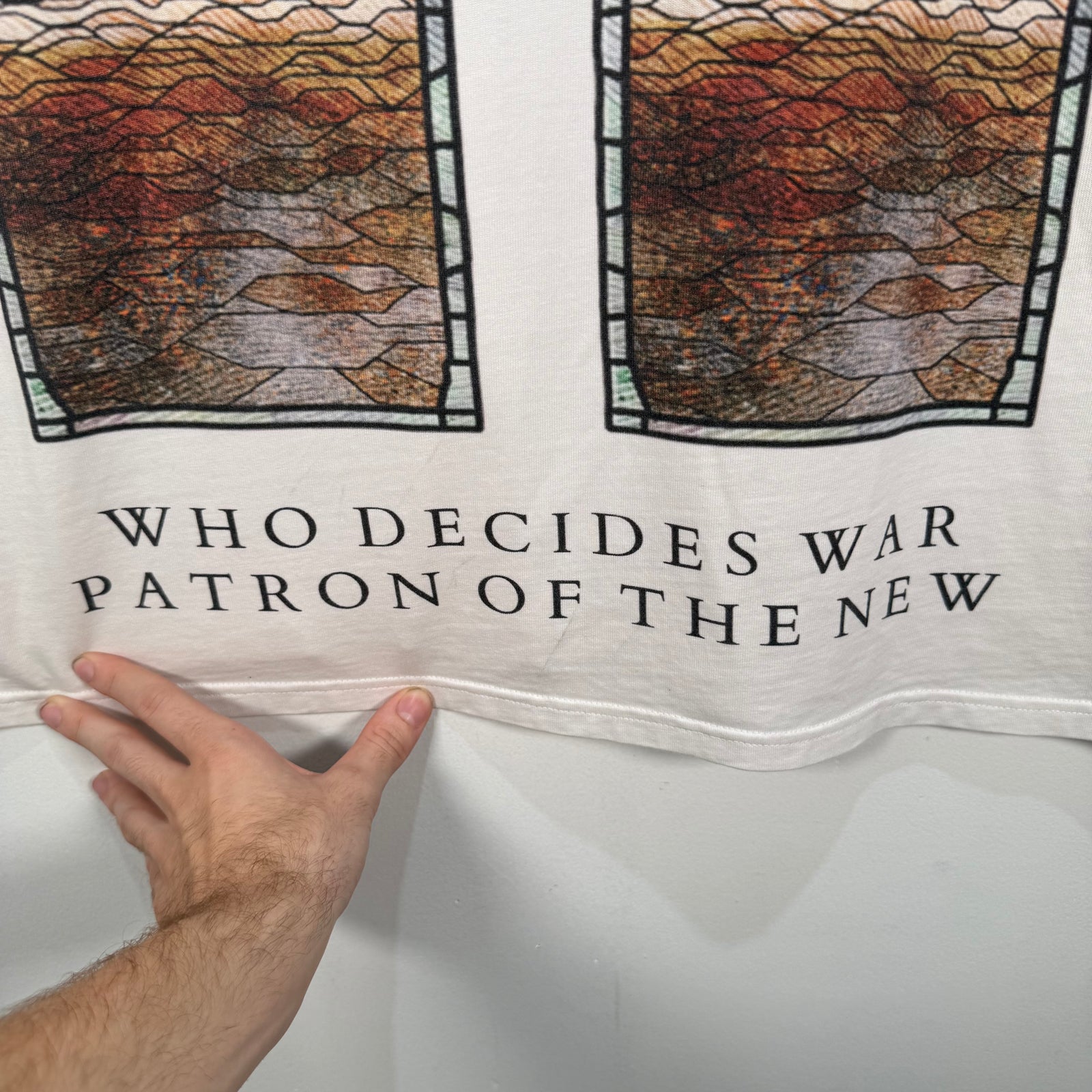 Who Decides War Miami Stained Glass T-Shirt Size XXL