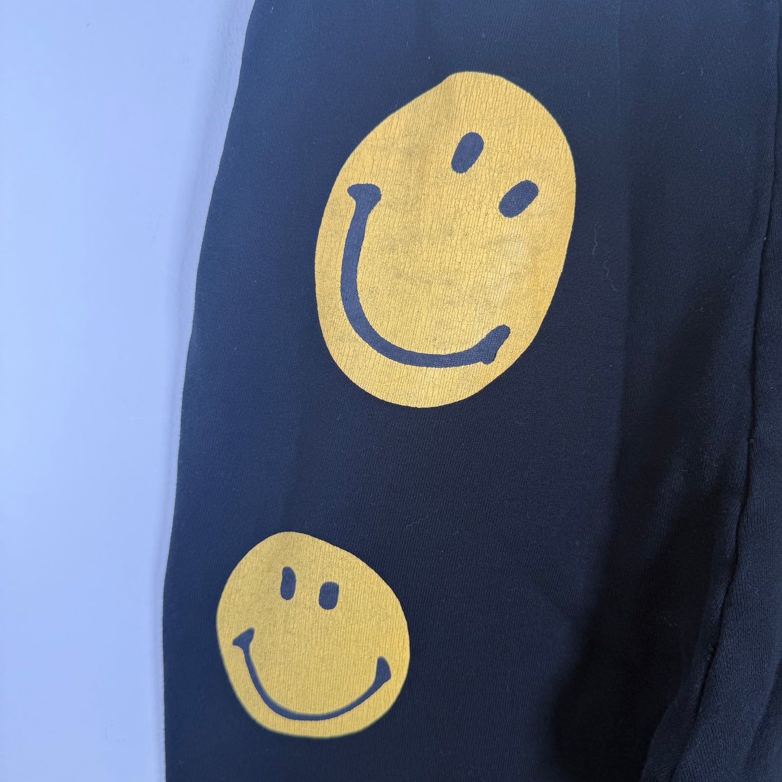 Kapital Black Smiley Face Sweatpants Size 3