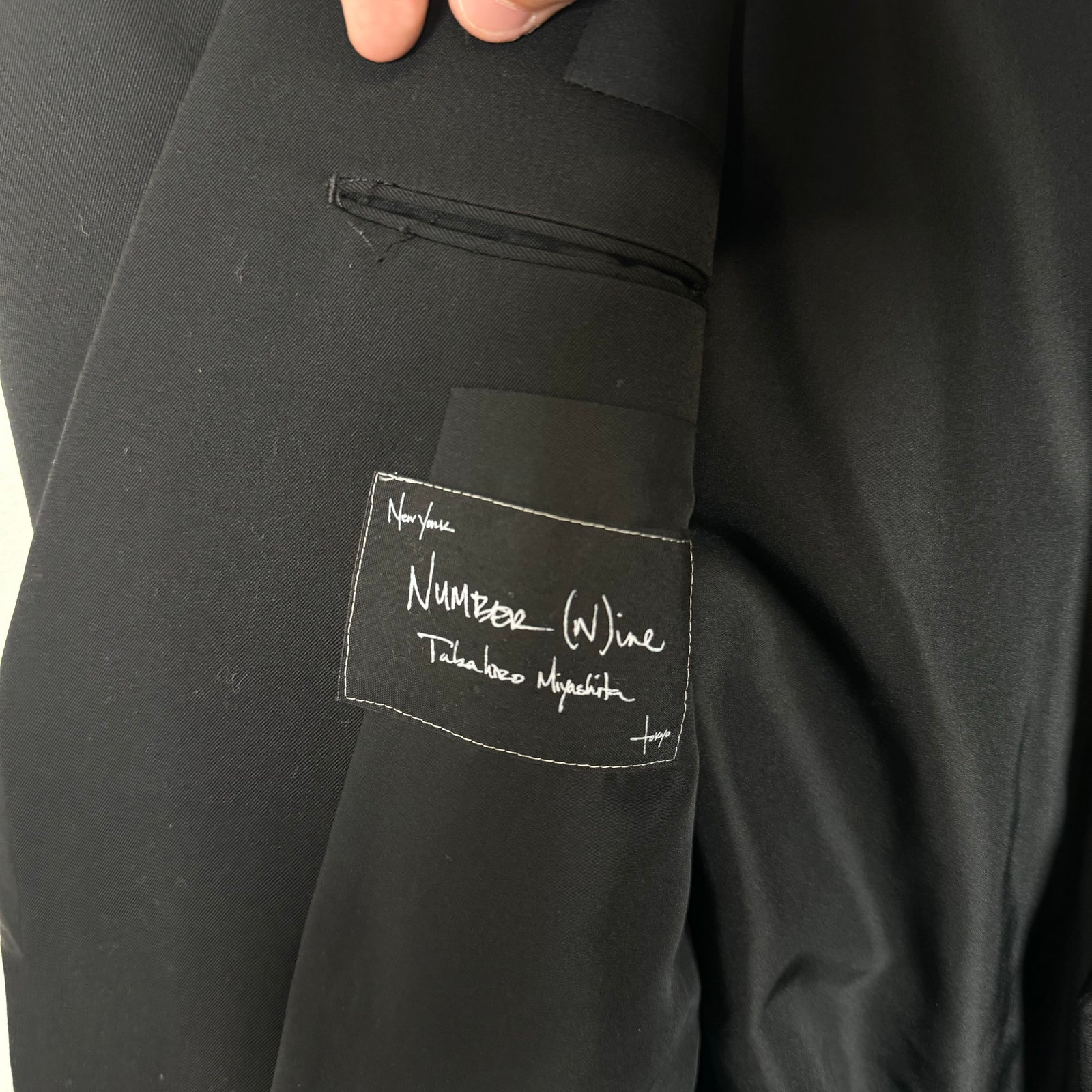 Number (N)ine Black Padded Blazer Size 4