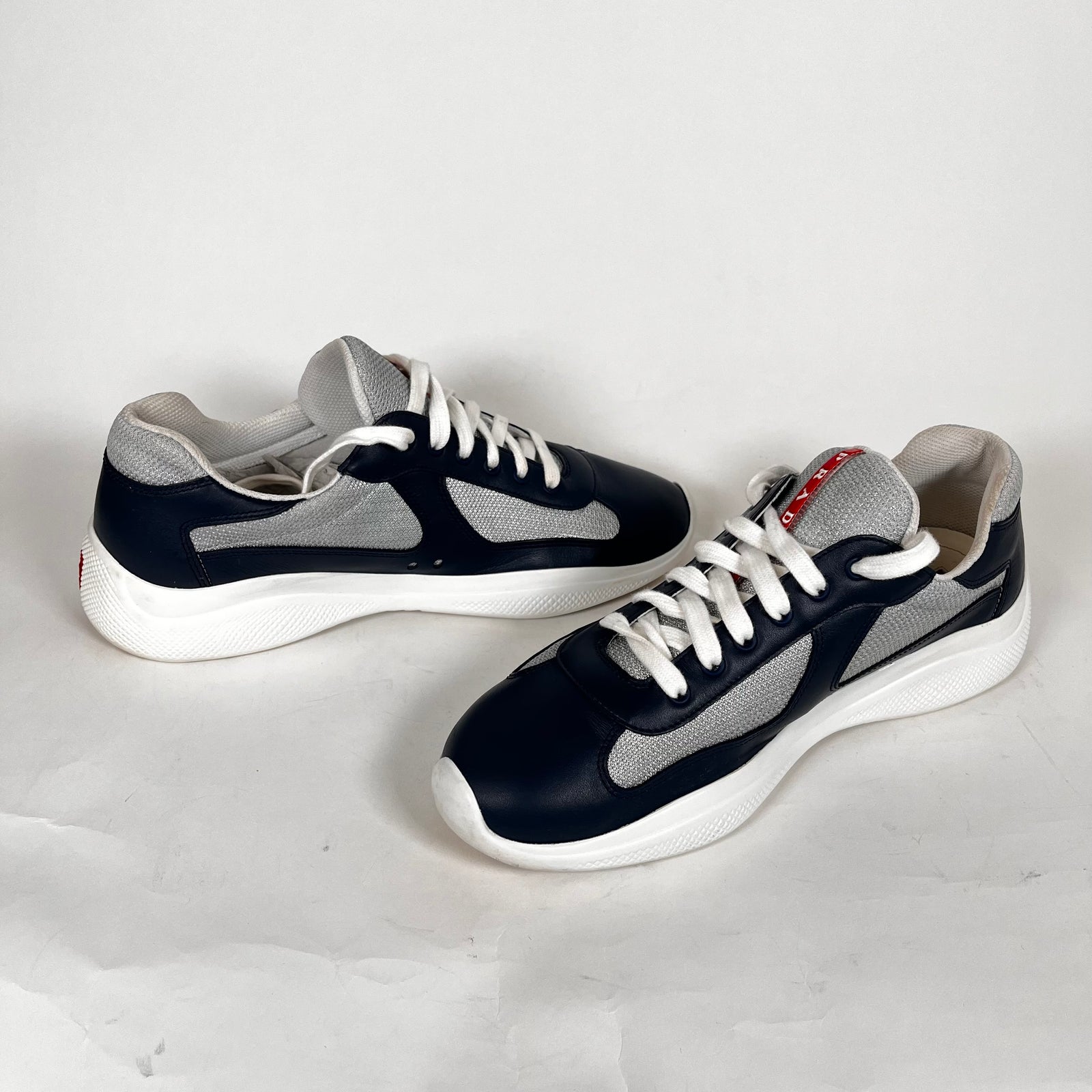 Prada Cups Navy Size 10
