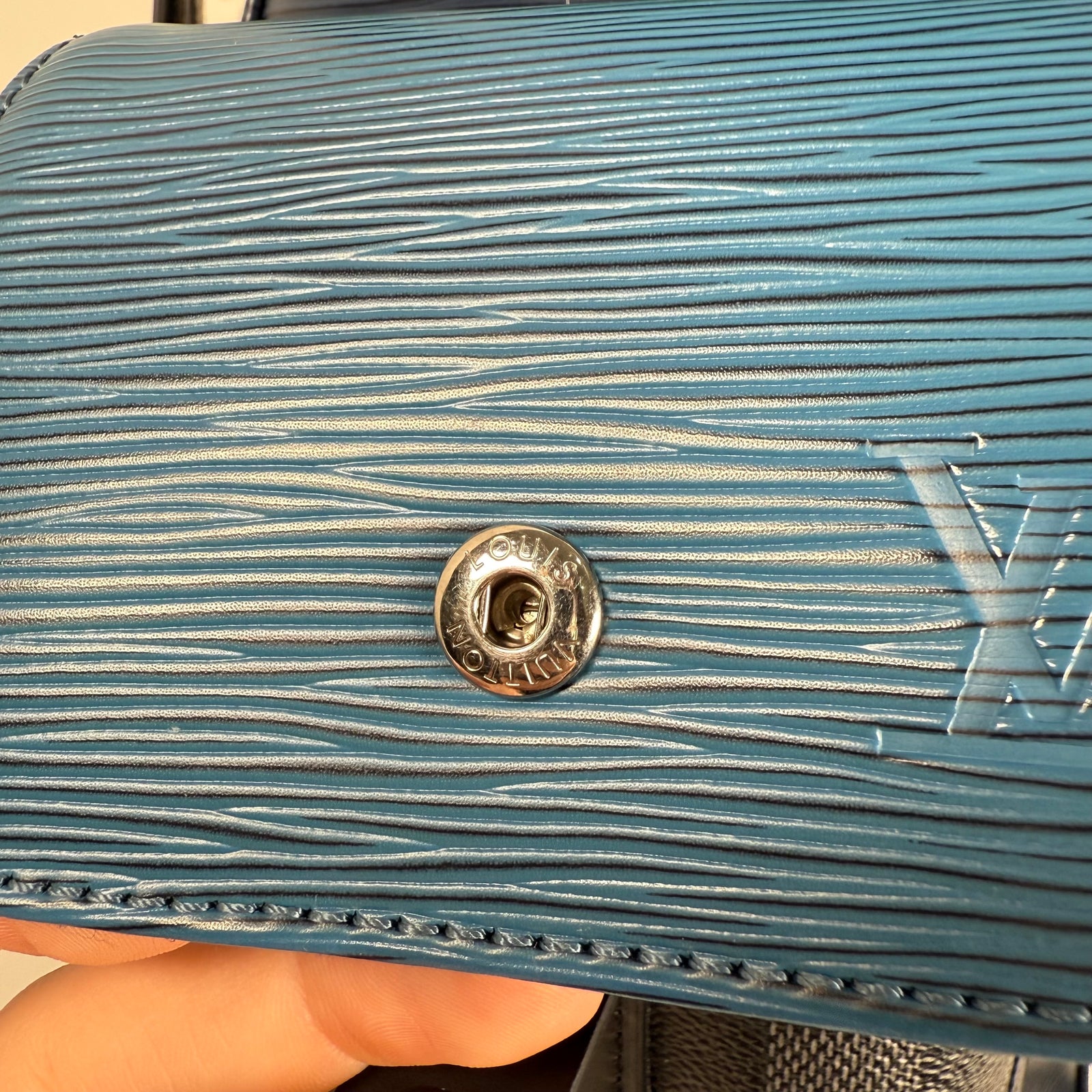 Louis Vuitton Epi Christopher Damier Cobalt Backpack