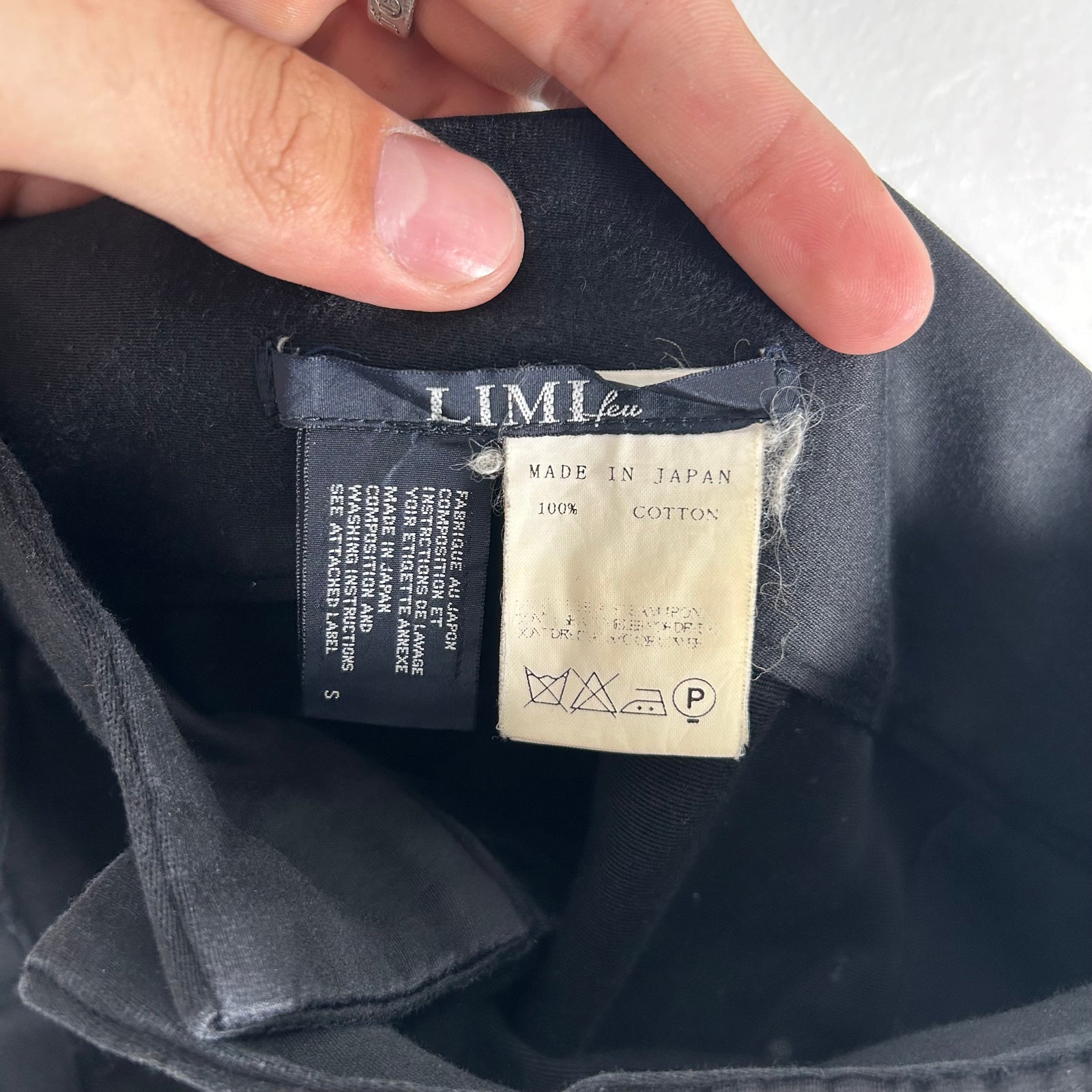 Limi Feu Black Cargo Shorts Size S