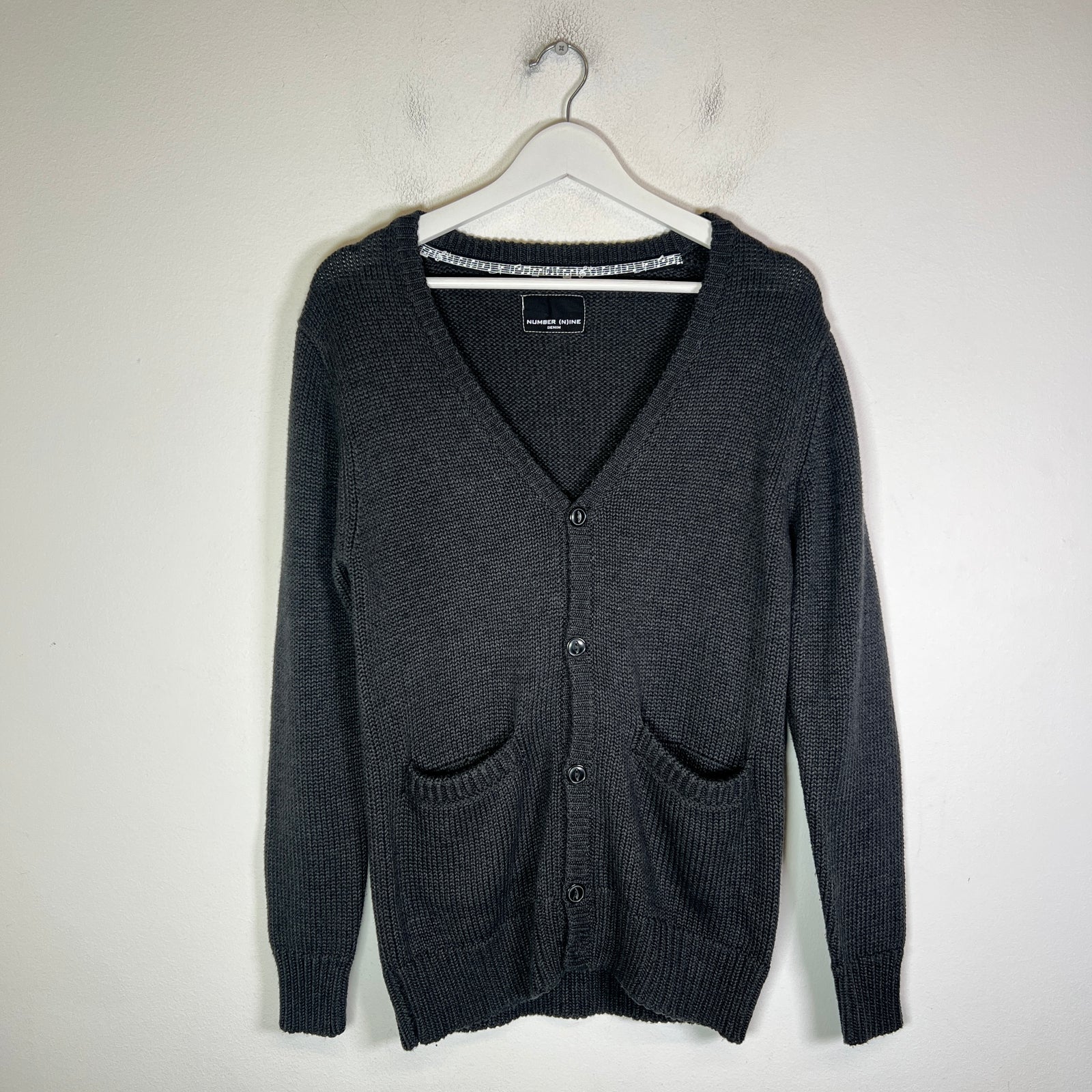 Number (N)ine Grey Knit Cardigan