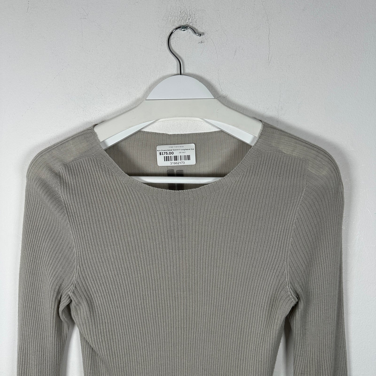 Rick Owens Babel SS19 Knit Longsleeve Size S