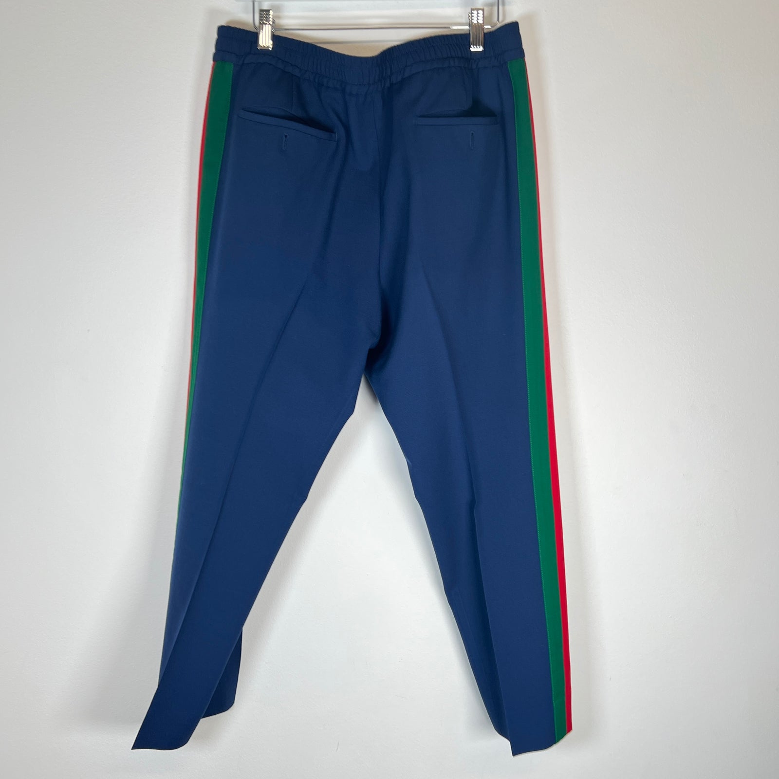 Gucci Navy Side Stripe Trouser Pants Size 34
