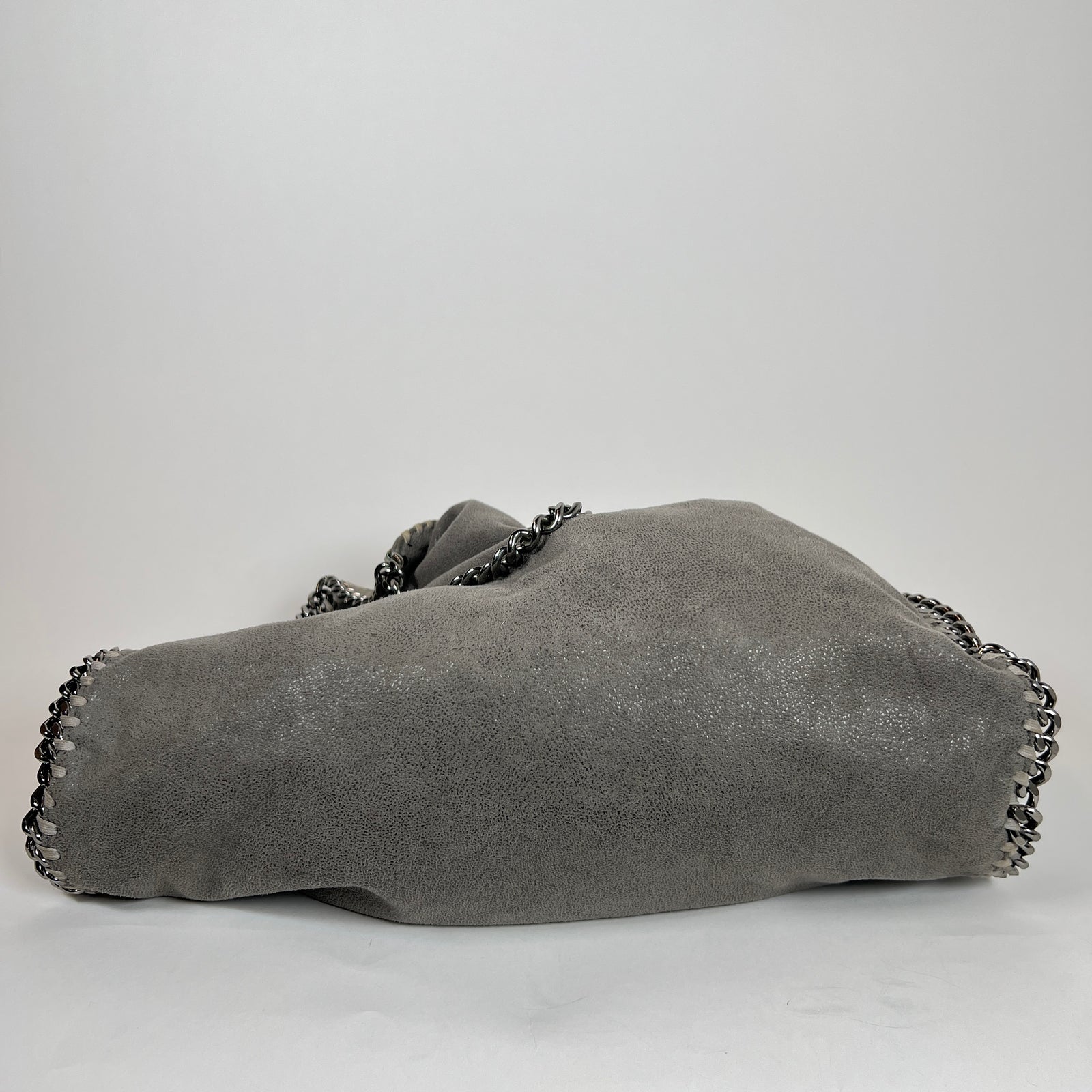 Stella McCartney Grey Falabella Fold Over Tote Bag