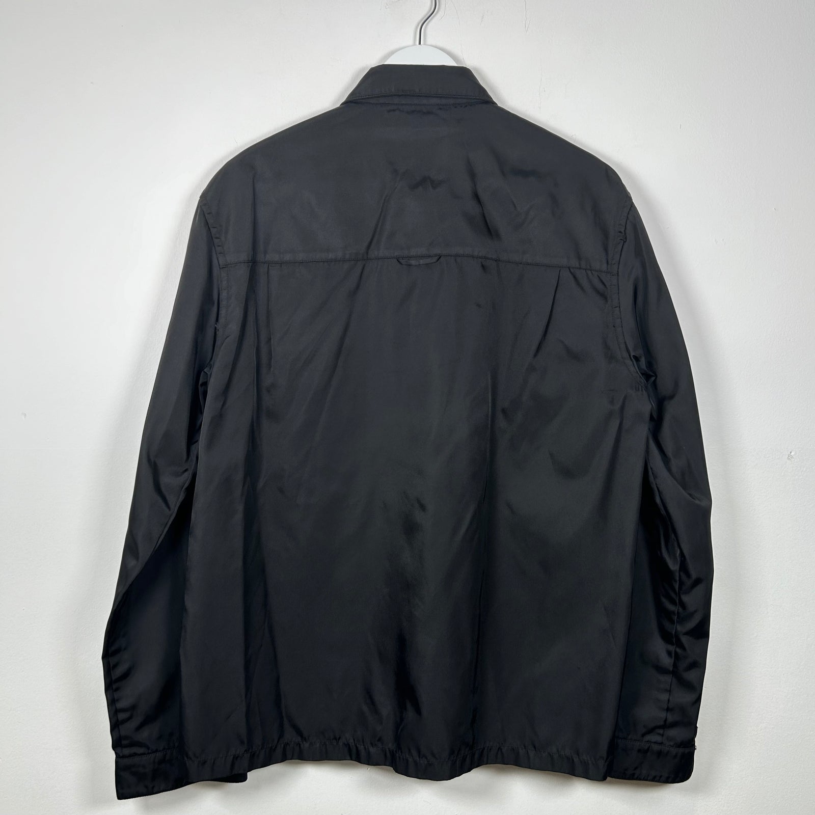 Prada Re-Nylon Logo Button-Up Shirt Size M