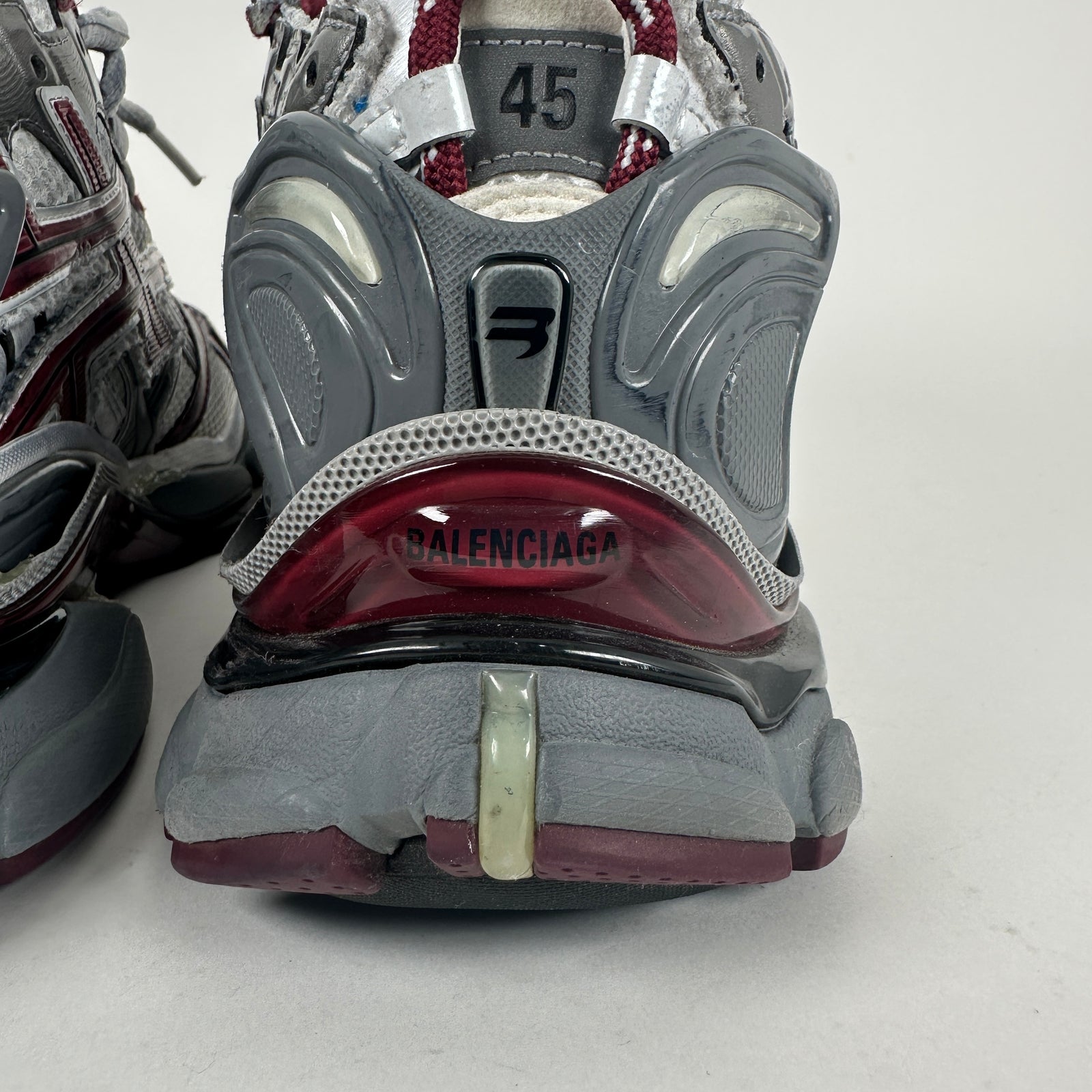 Balenciaga Maroon Track Runner Size 12