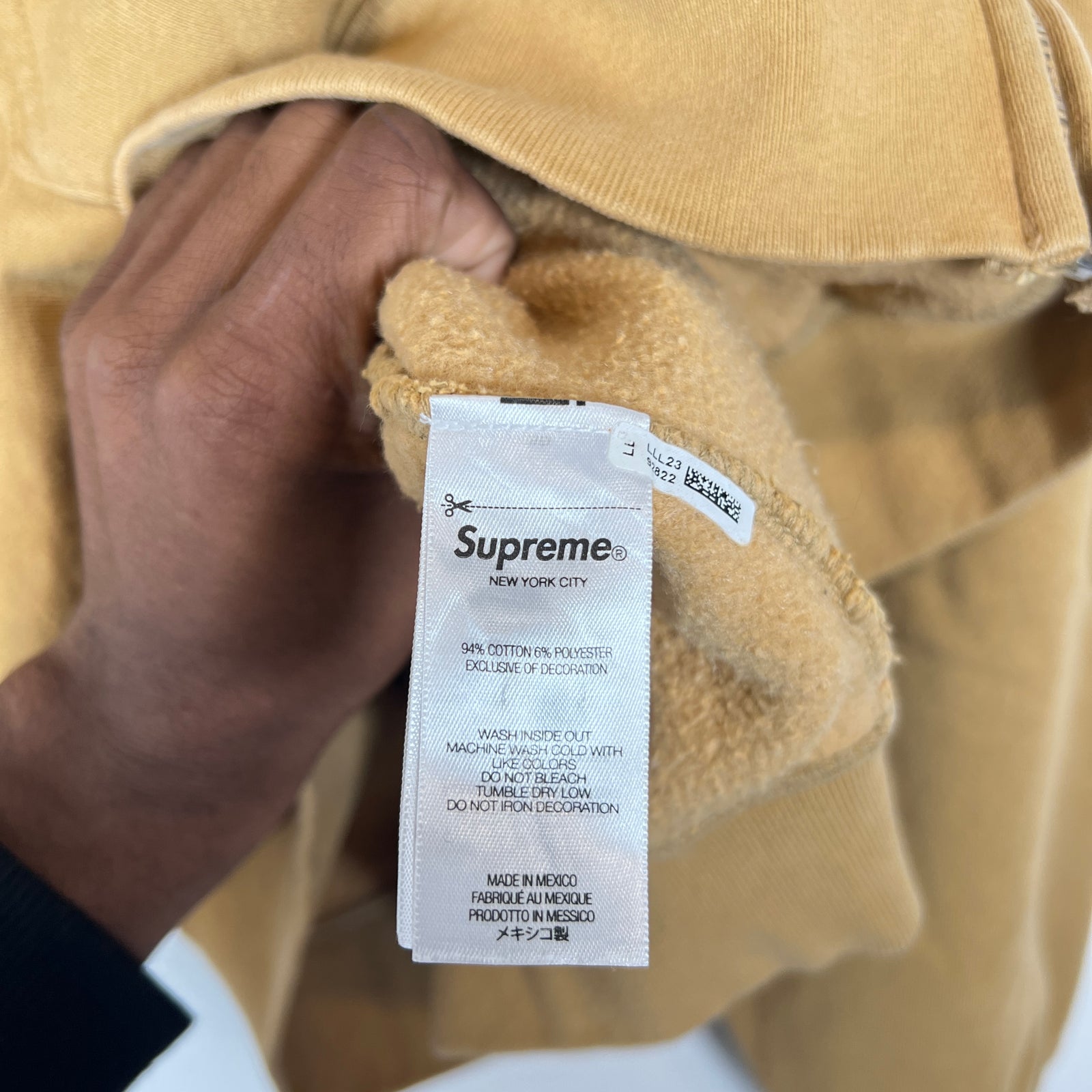 Supreme Brown Mini Bogo Zip-Up Hoodie Size XL