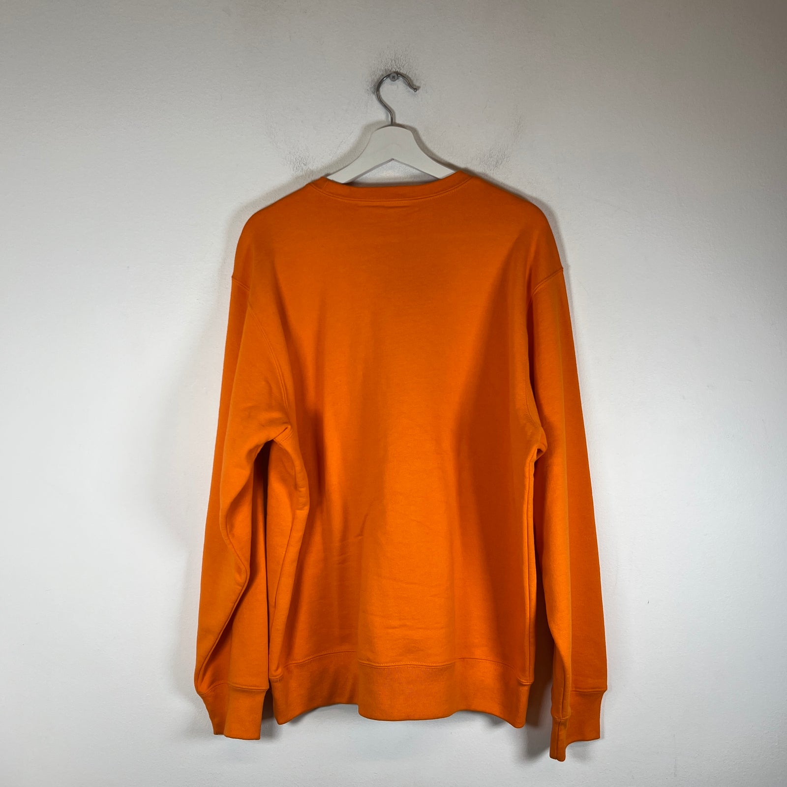 Supreme Orange Warm Up Logo Crewneck Size L