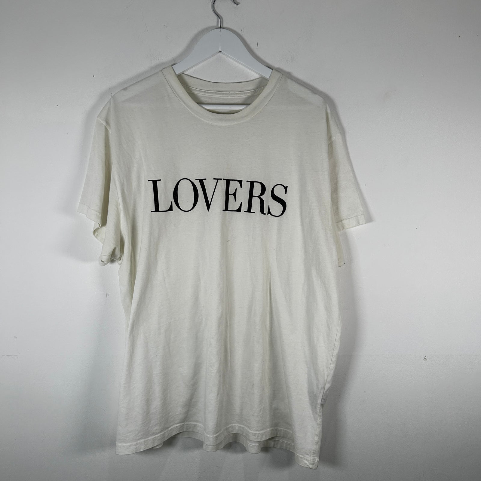 Amiri White 'Lovers' Logo T-Shirt Size XL