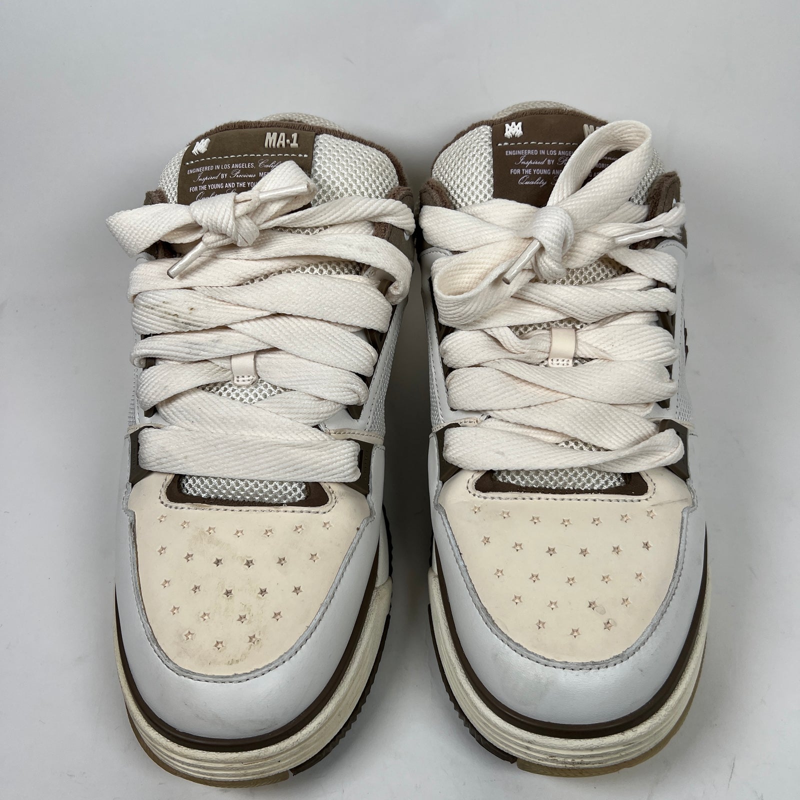 Amiri Cream/Brown MA-1 Sneaker Size 14