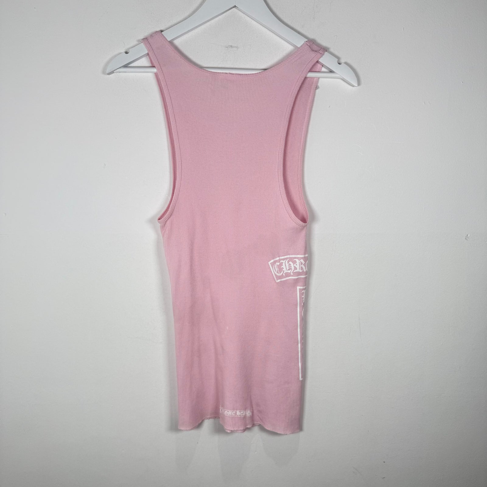 Chrome Hearts Pink T-Bar Tank-Top Size M