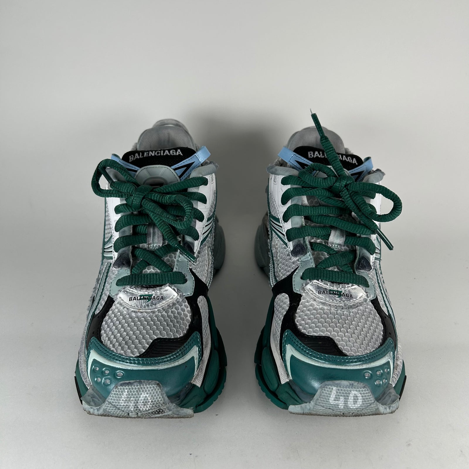 Balenciaga Green/Blue Runners Size 7