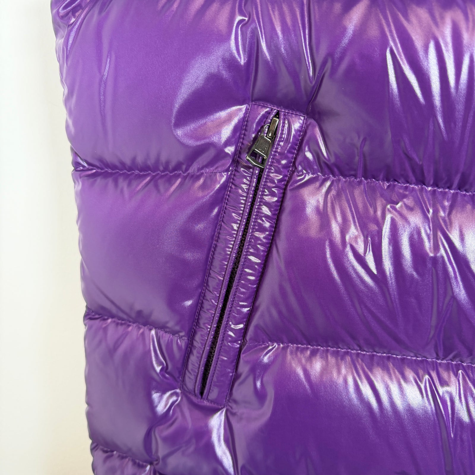 Moncler Purple Tibb Down Vest Size 5