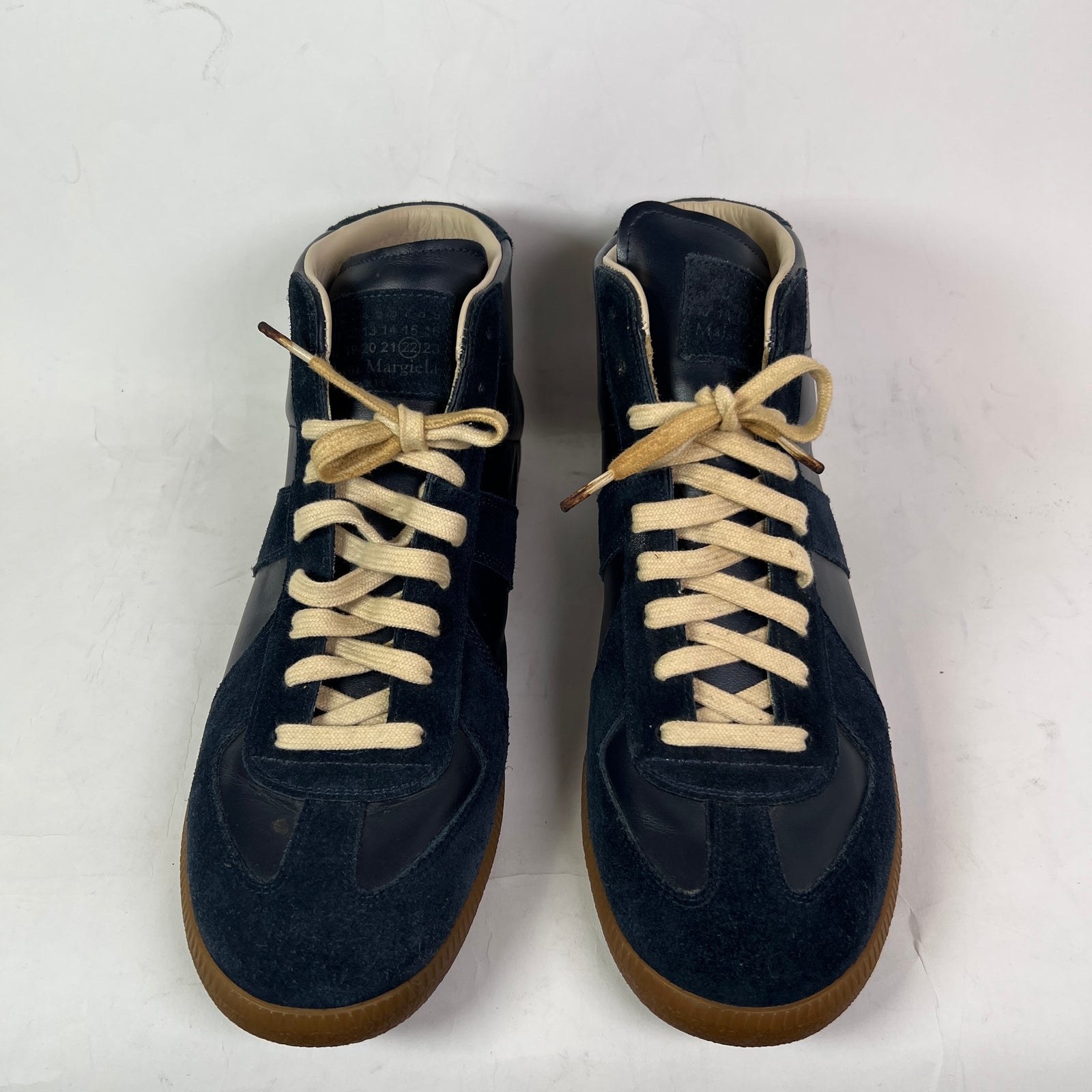 Maison Margiela Navy Mid-Top Replica Gats Size 45