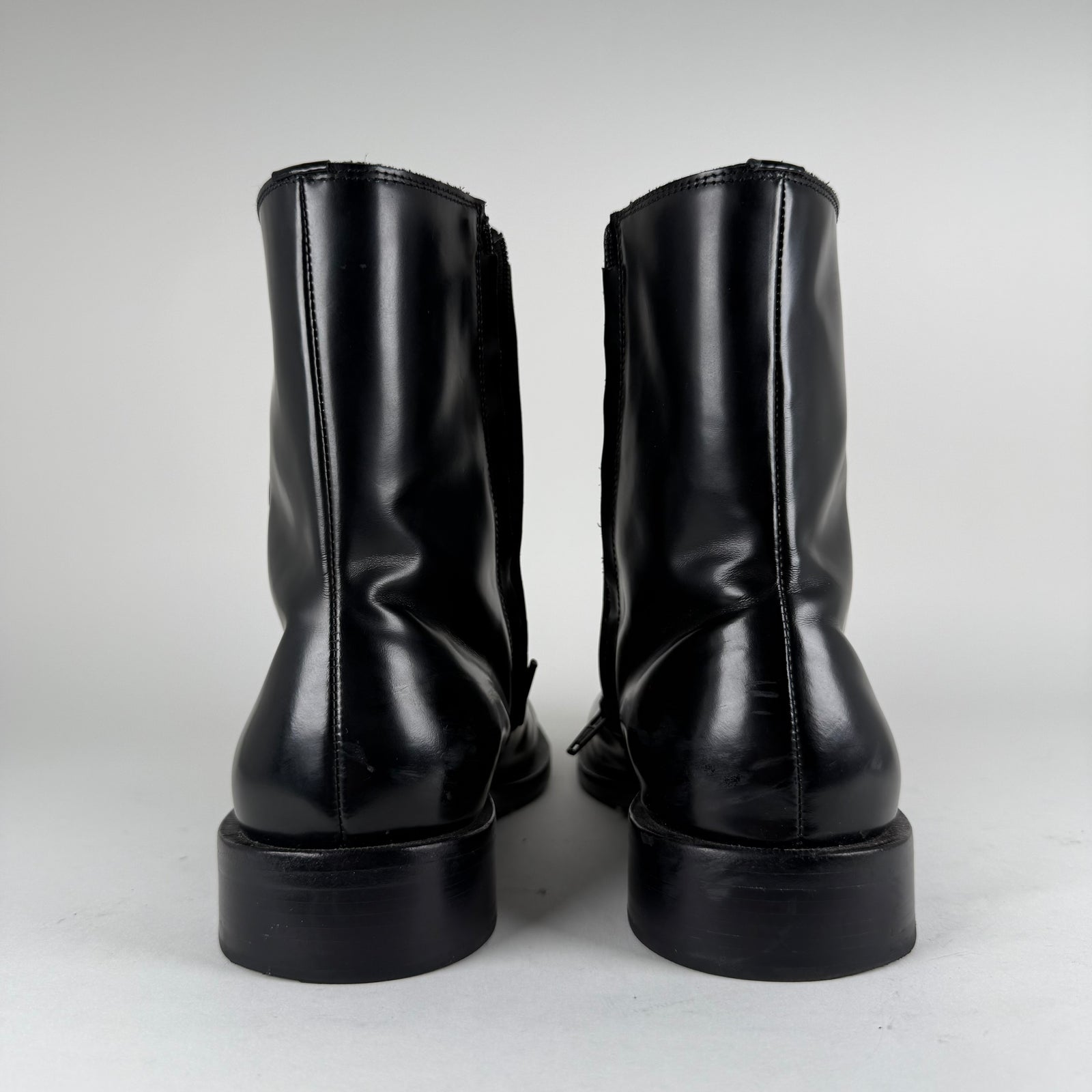 Balenciaga Rim BB Icon Leather Ankle Boots Size 43
