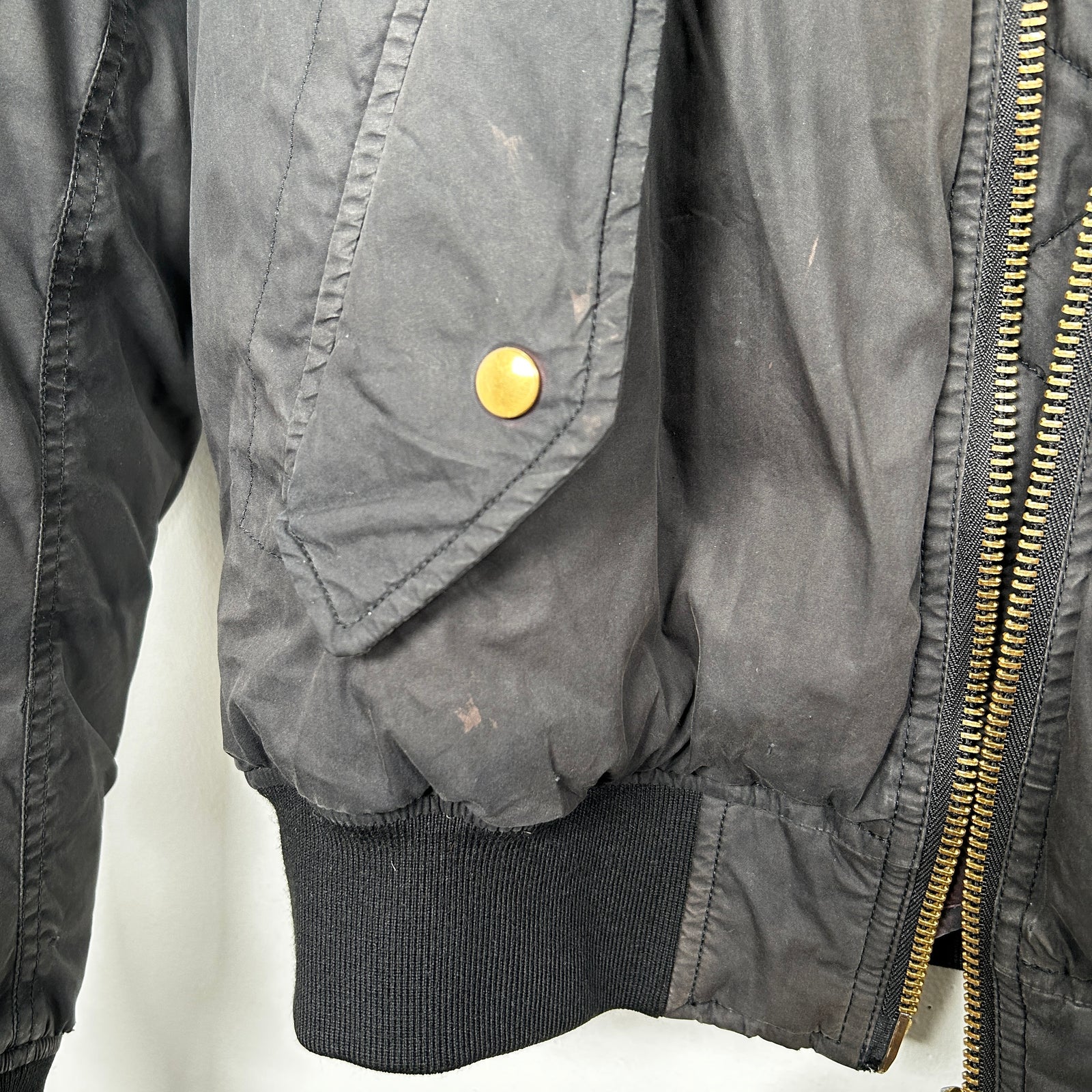Acne Studios Black Bomber Jacket Size S
