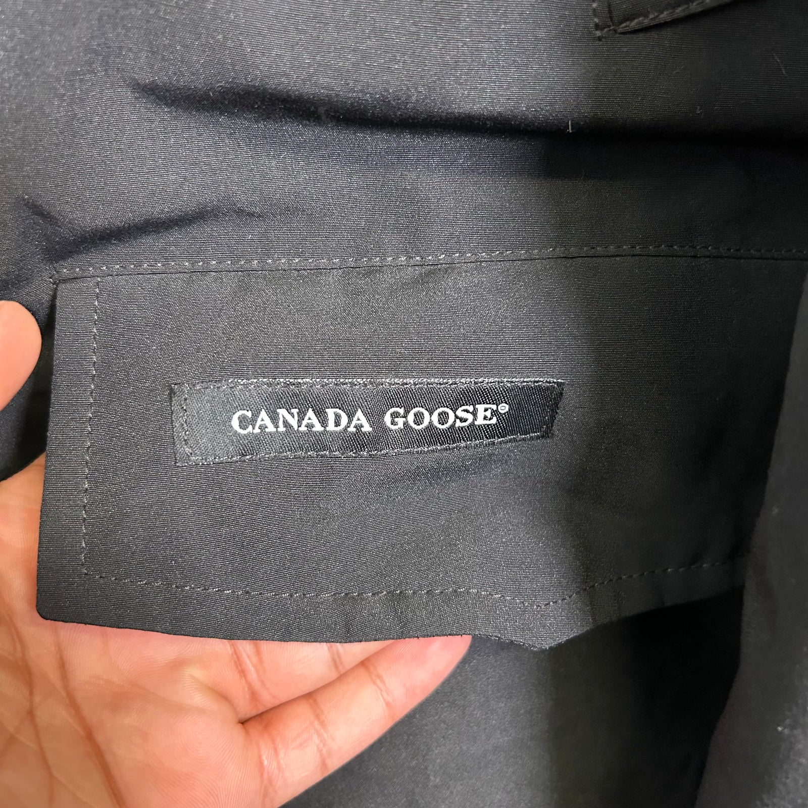 Canada Goose Black Langford Parka Jacket Size XL
