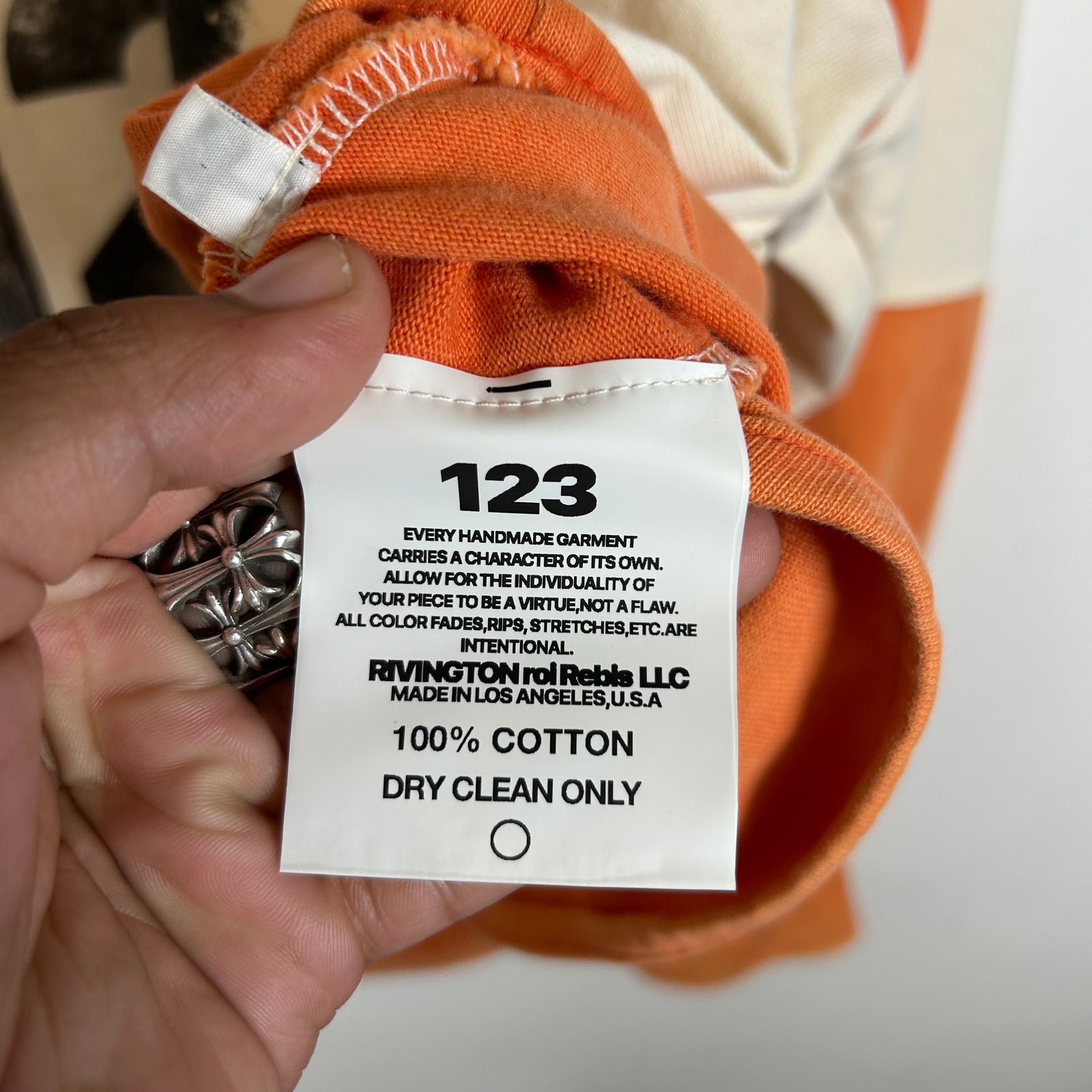 Rivington Roi Rebis Orange 'Til Death Do Us Part' Rugby Shirt Size XXL