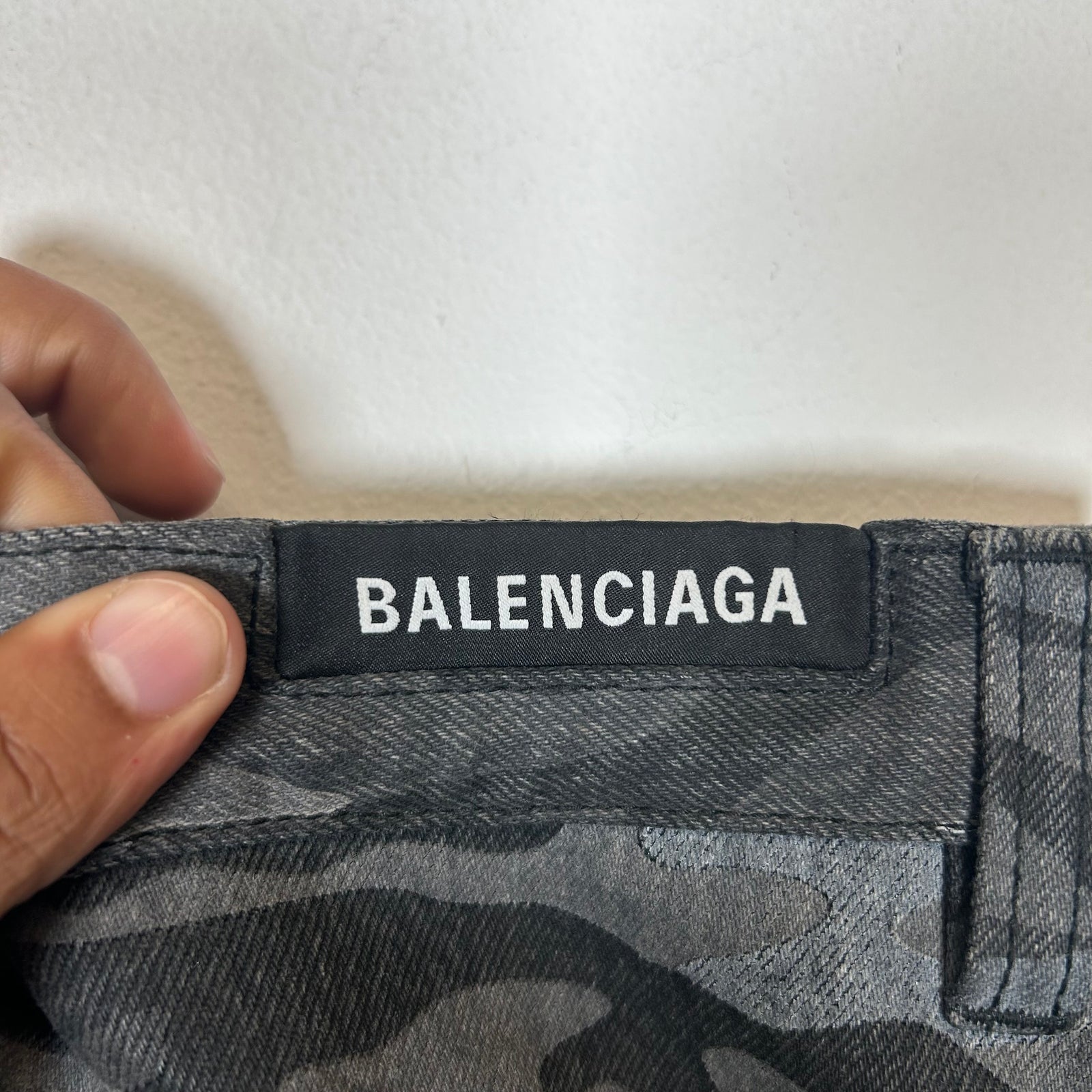 Balenciaga Dark Camo Jeans Size 36