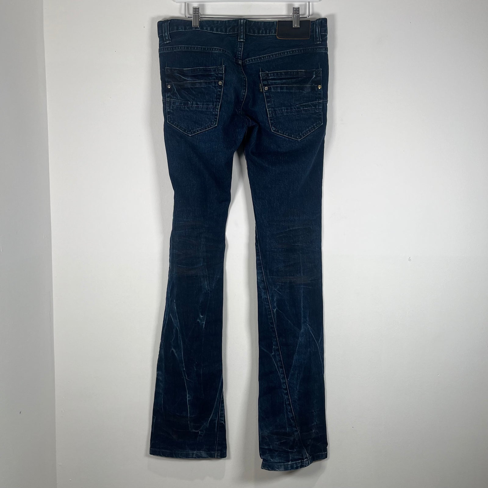 Tornado Mart Waxed Blue Jeans Size 32