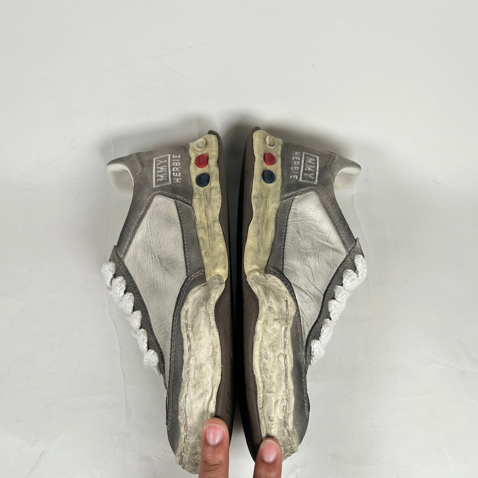 MMY Grey Herbie Worn Effect Sneakers Size 41