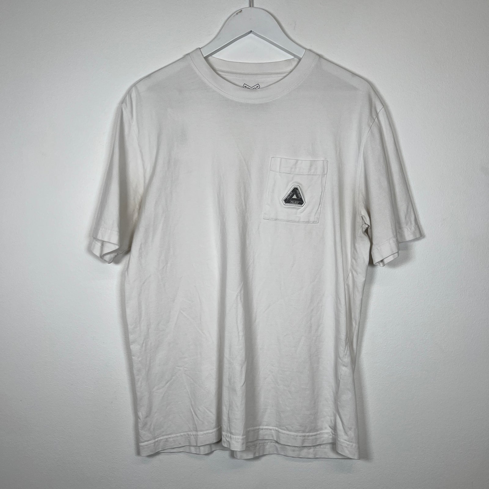 Palace White Triangle Logo Pocket Tee