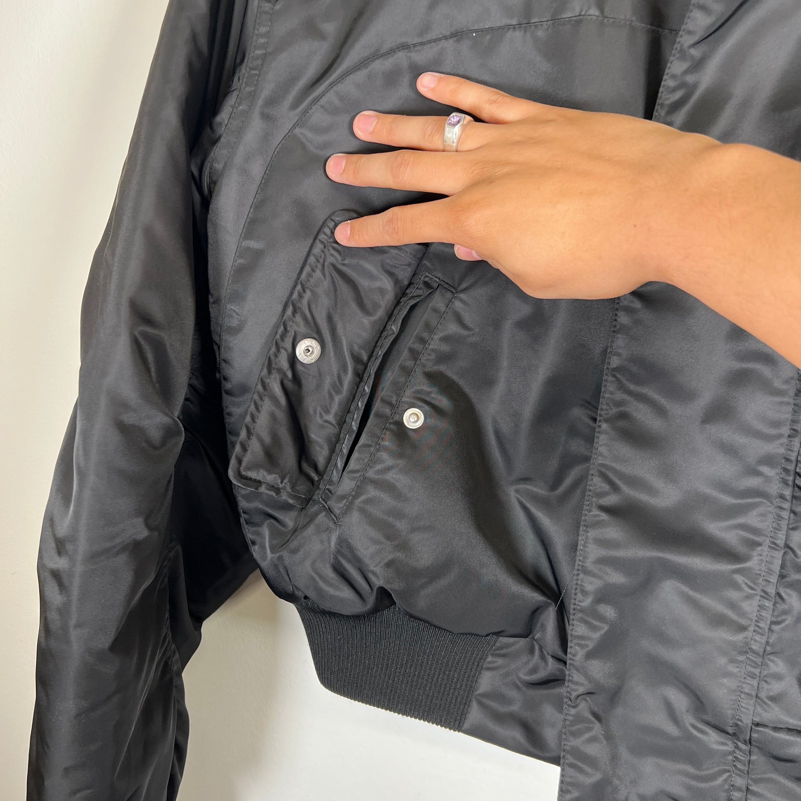 Entire Studios Black Bomber Size M