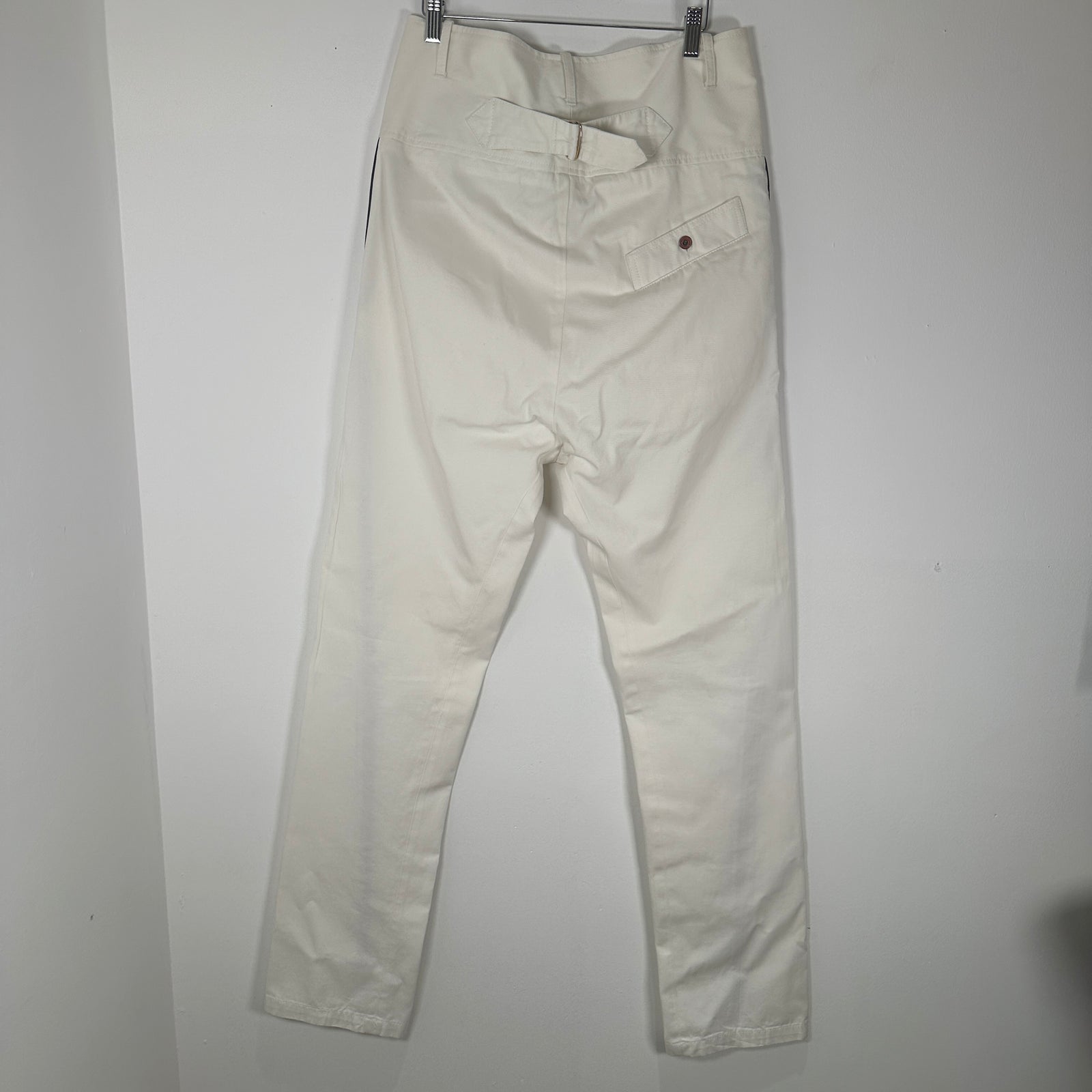 Vivienne Westwood Side Stripe White Pants Size 30