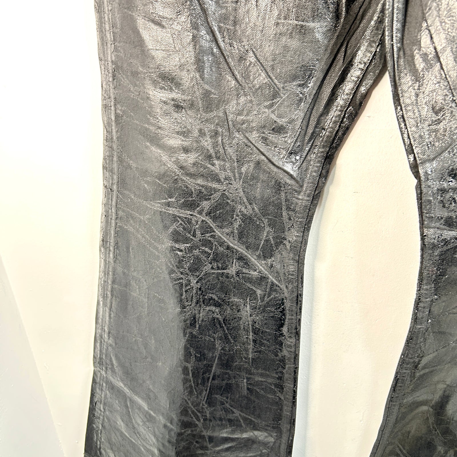 Rick Owens Waxed Bolan Bootcut Size 36
