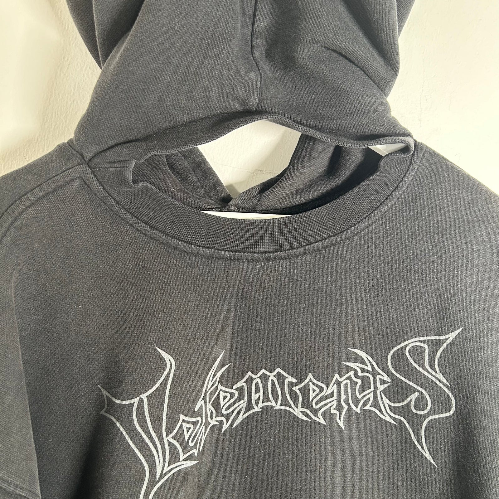 Vetements Reversible Metal Logo Hoodie Size M