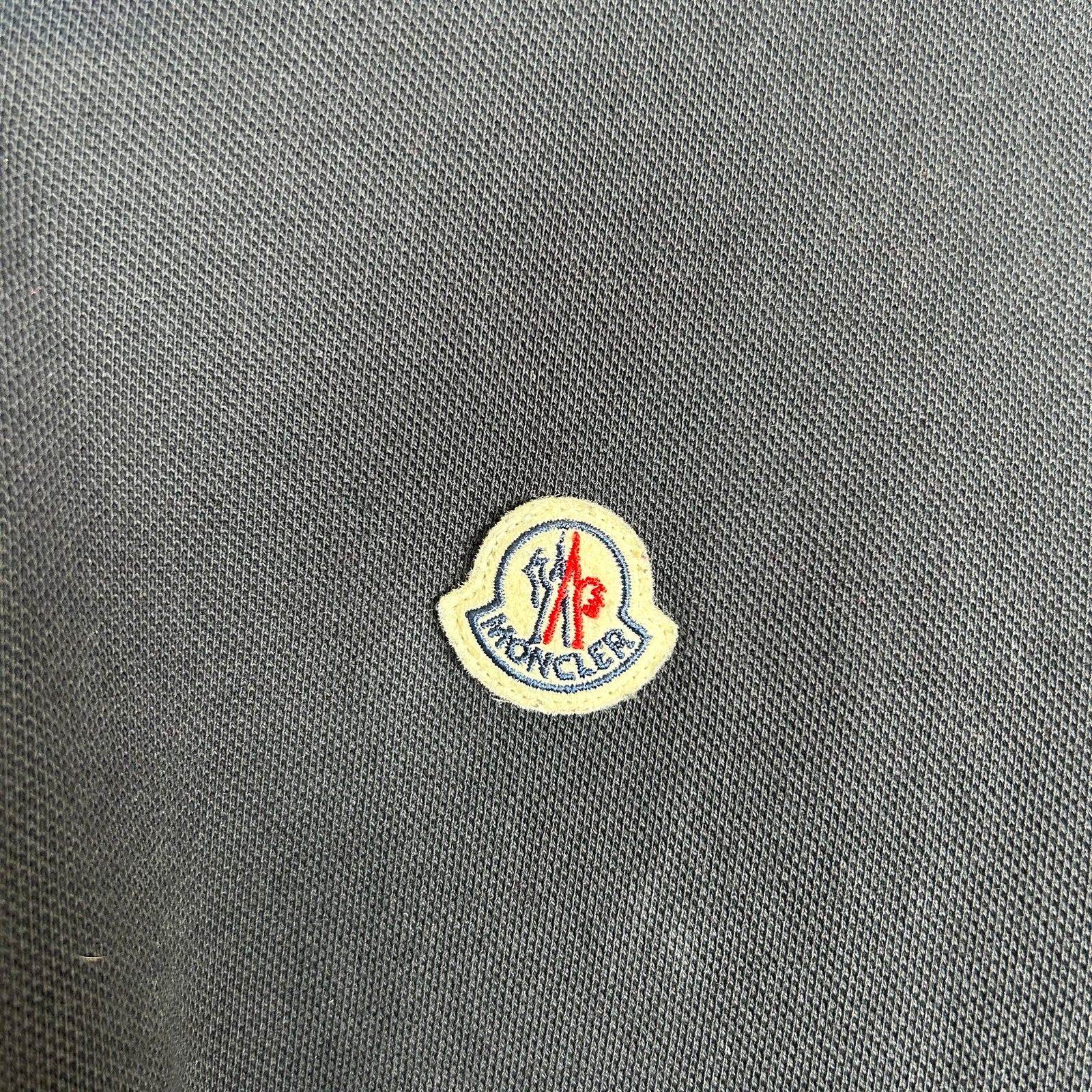 Moncler Navy Logo Polo Shirt Size L