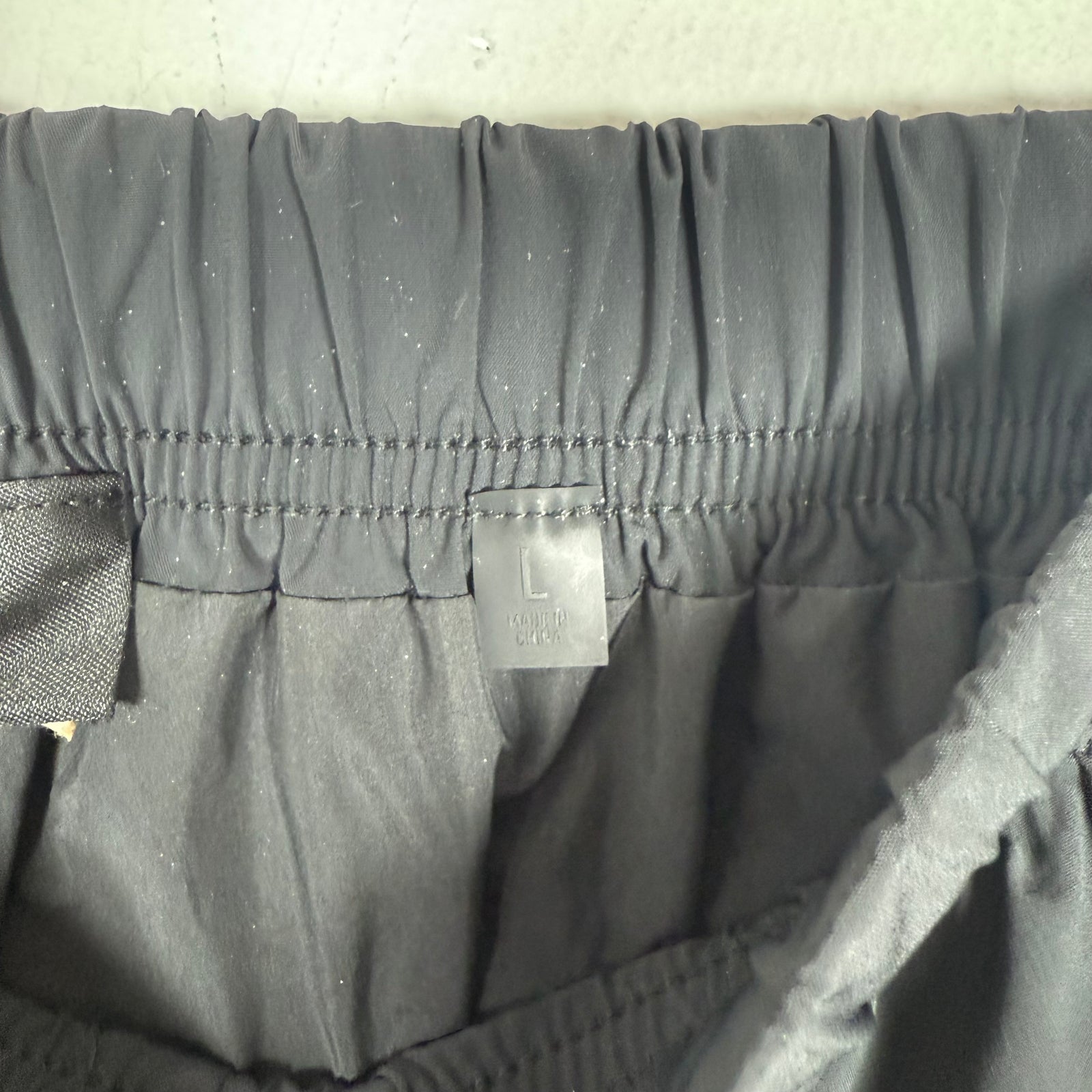 Essentials Black Nylon Shorts Size L