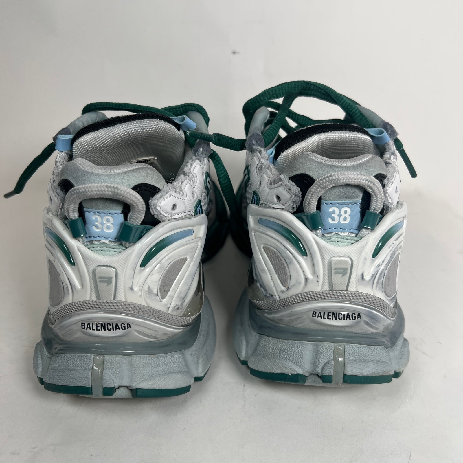 Balenciaga Green/Blue Runners Size 38
