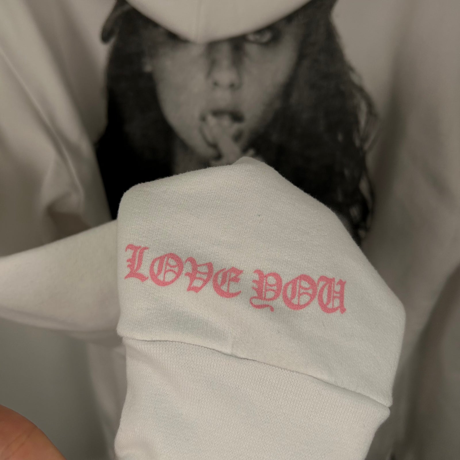 Chrome Hearts Laurie Lyn Stark Love You White Hoodie Size M