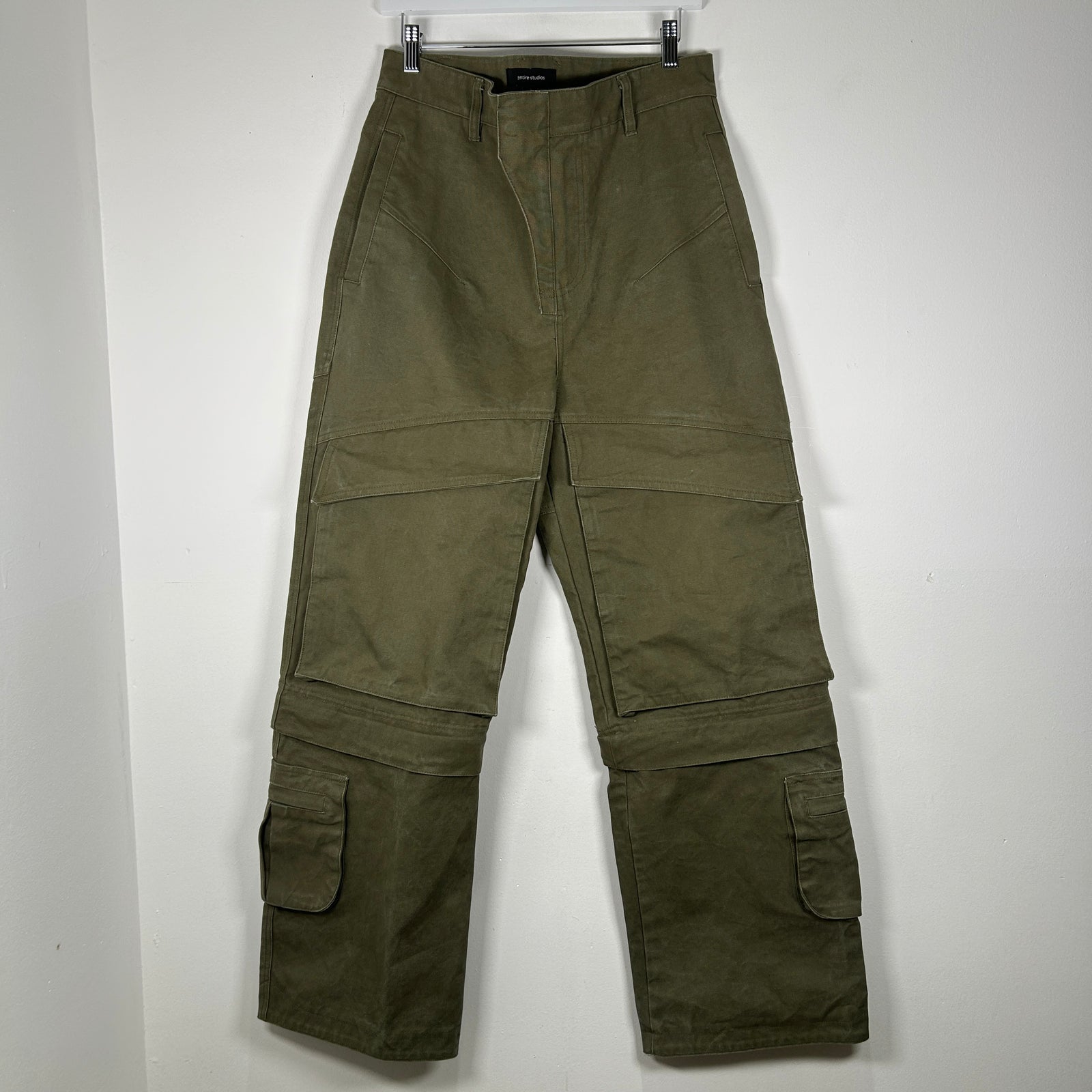 Entire Studios Green Convertible Cargo Pants Size S