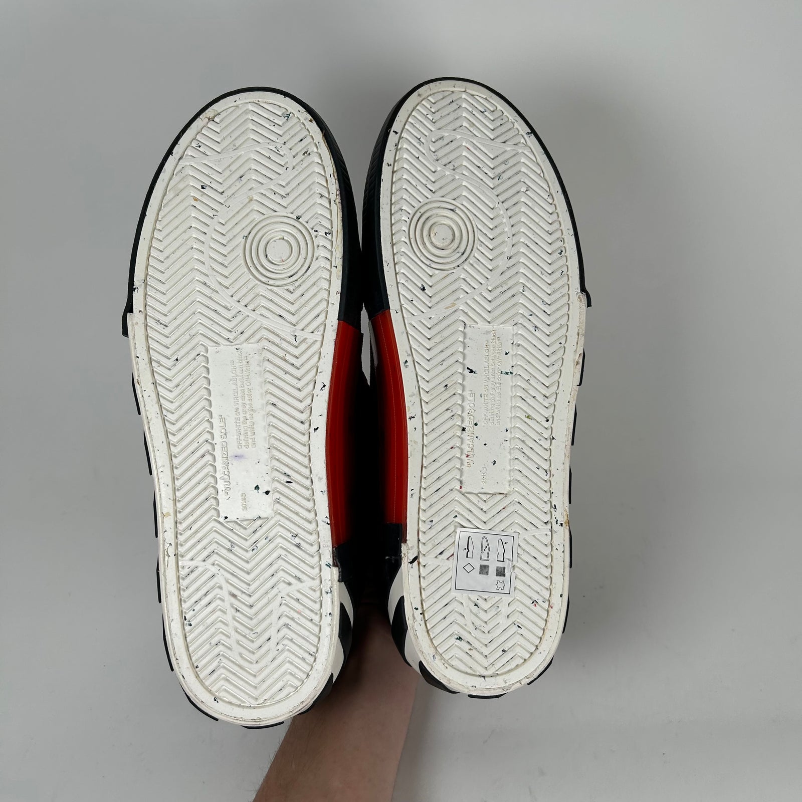 Off-White Burgundy Vulcanized Low Top Sneaker Size 43