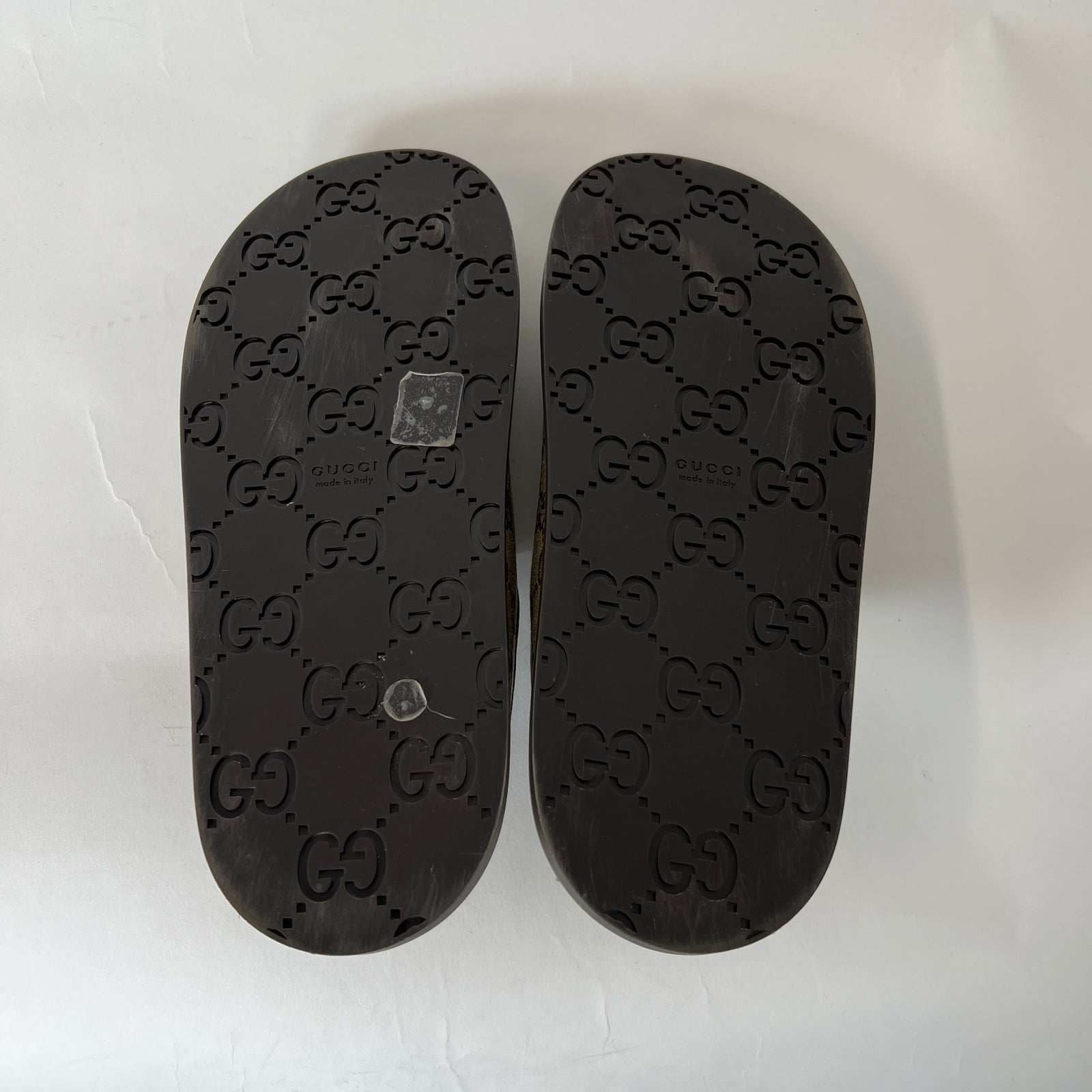 Gucci Beige GG Supreme Horsebit Mules Size 39