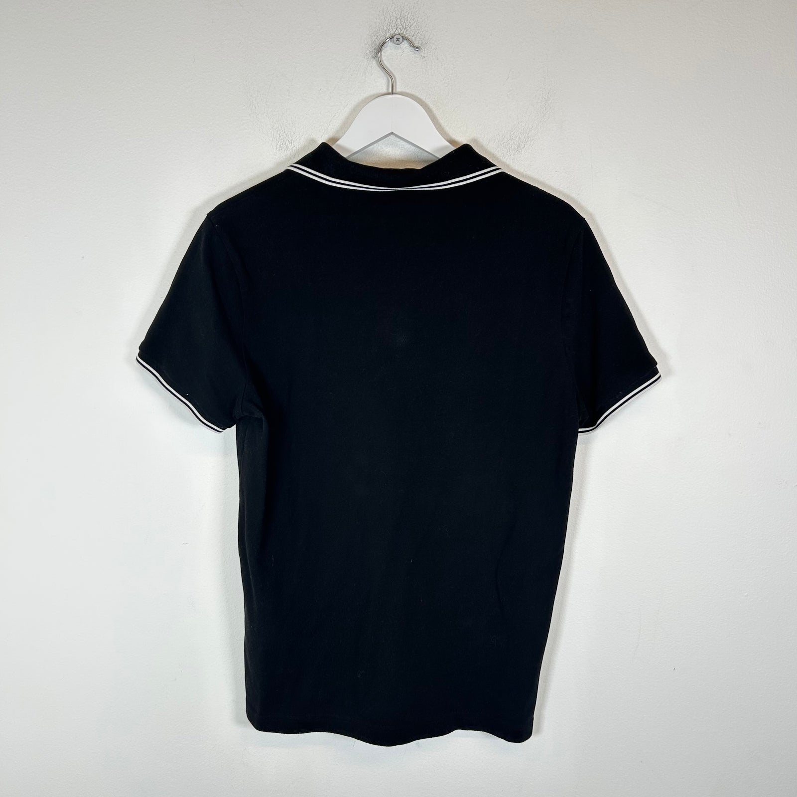 Moncler Black Maglia Polo Shirt Size M