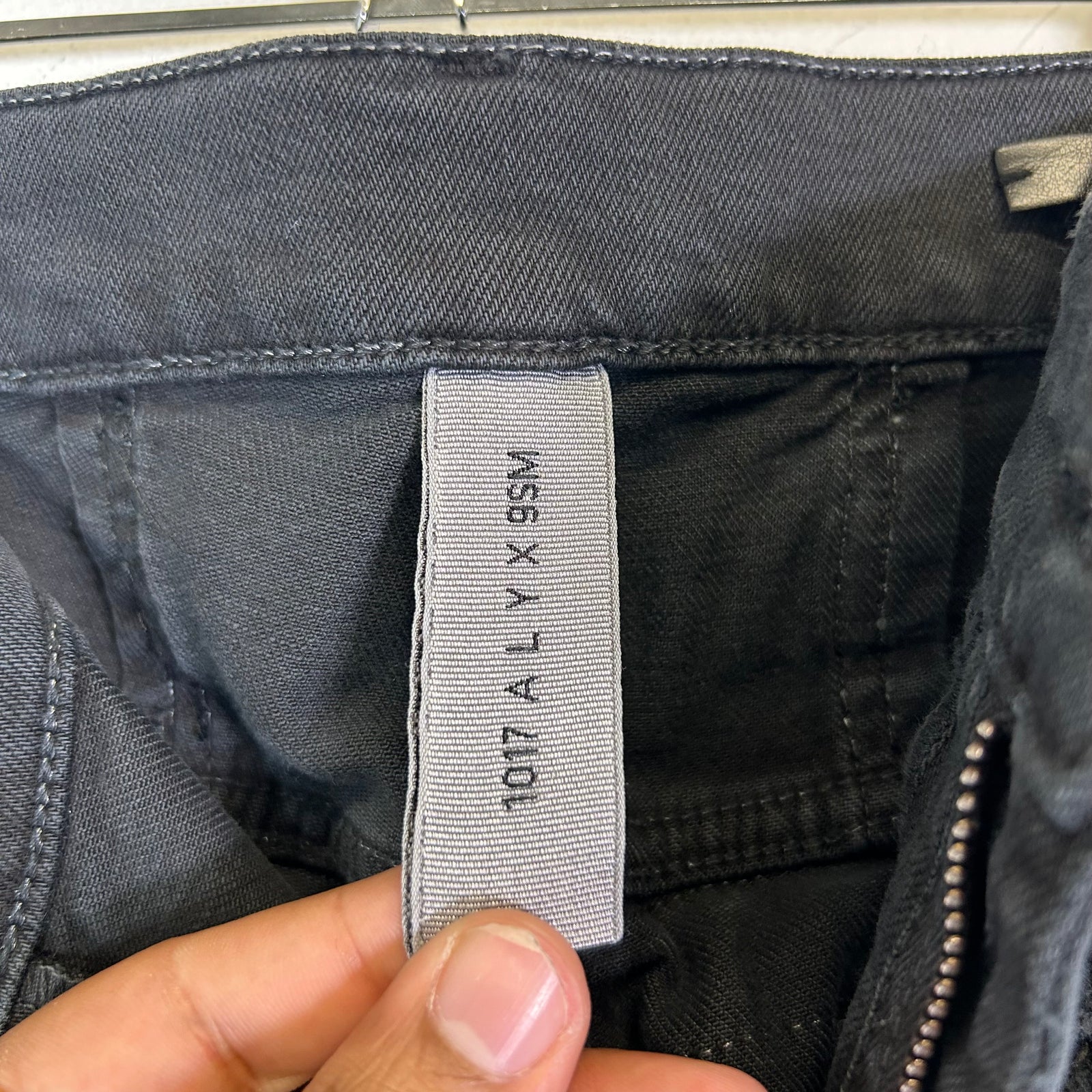 1017 Alyx 9SM x Blackmeans Black Distressed Flare Denim Jeans Size 30