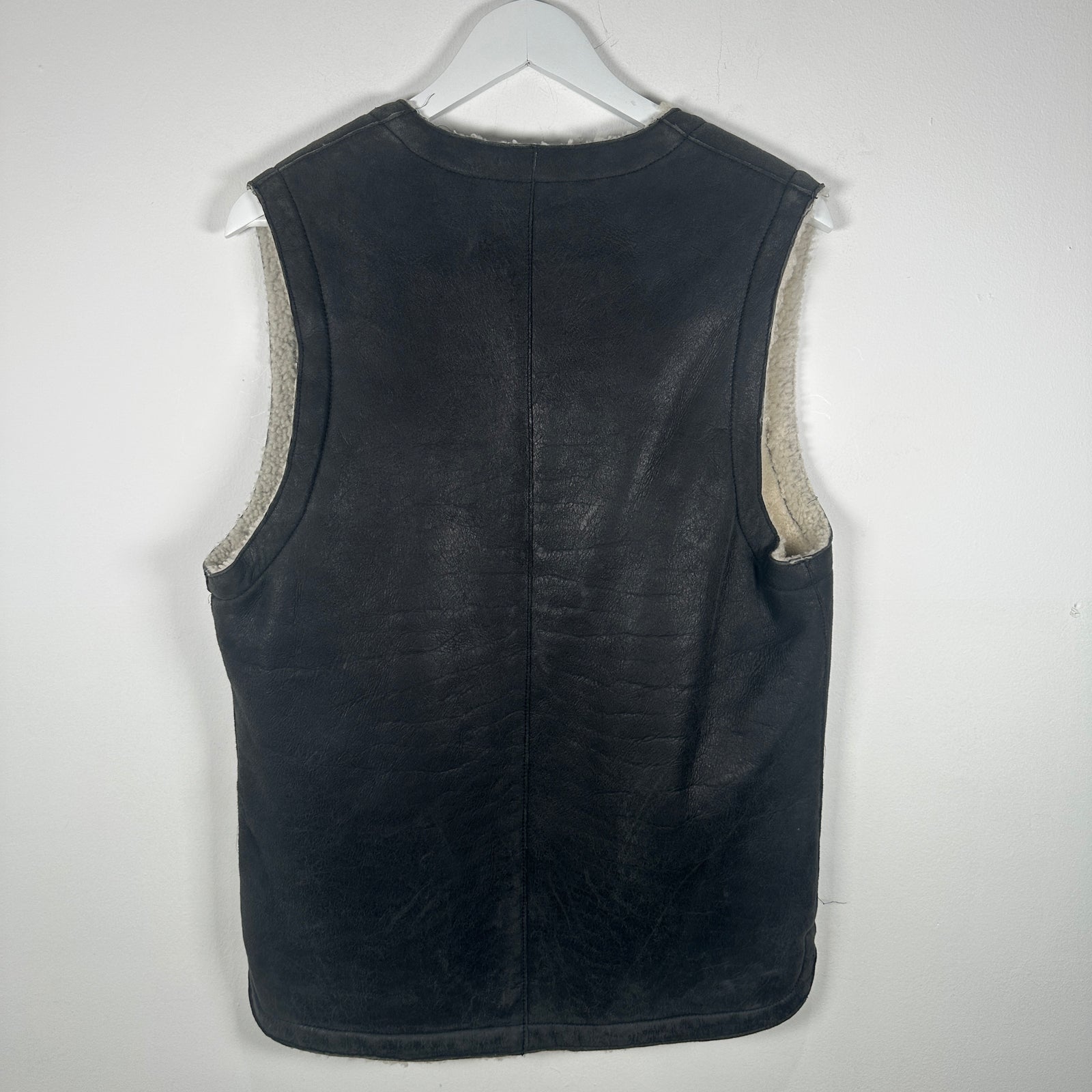 Maison Margiela FW11 Sherpa Leather Vest Size 48
