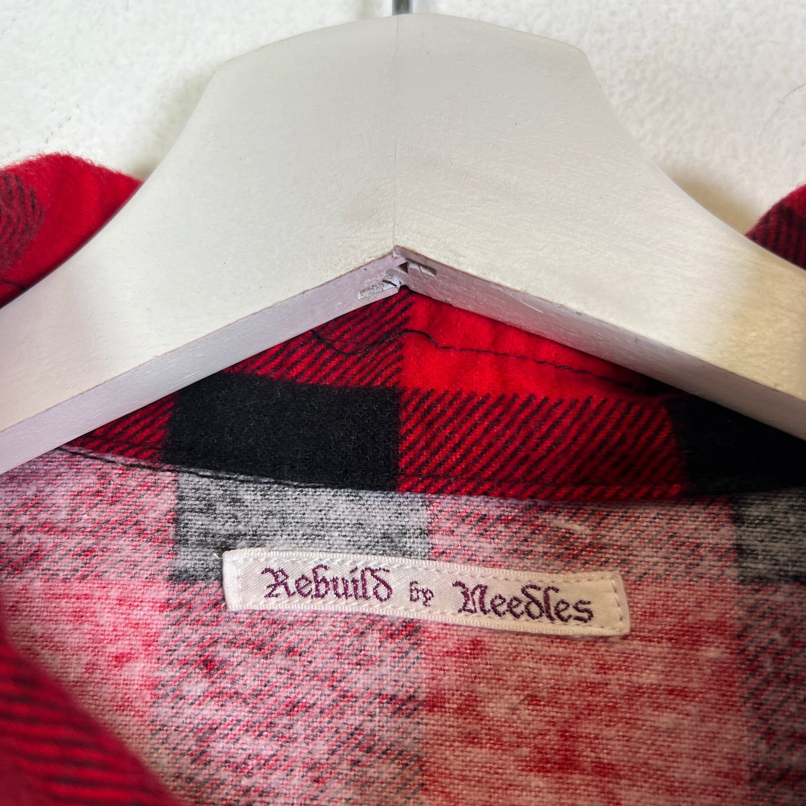 Needles Rebuild 7 Cuts Wide Flannel Shirt Size XL