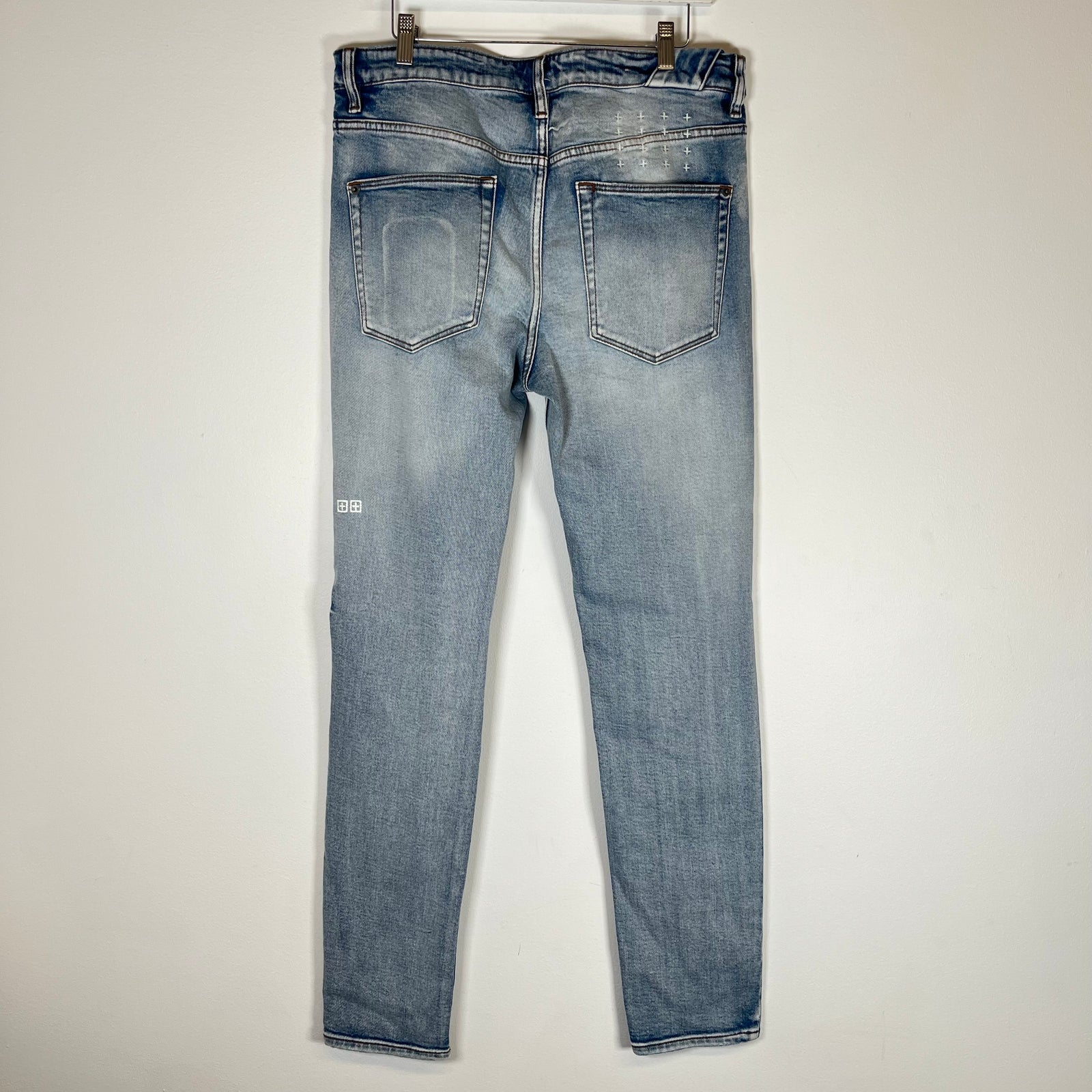 Ksubi Lightwash Distressed Jeans Size 34