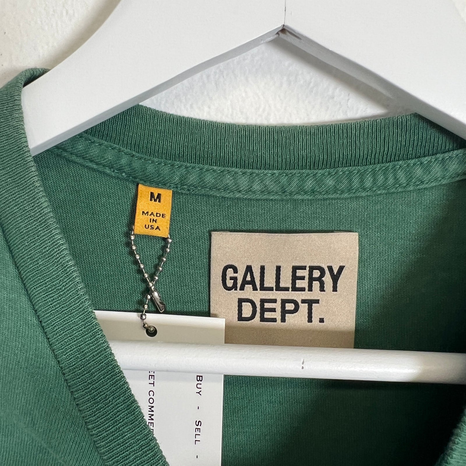 Gallery Dept Logo Green T-Shirt Size M