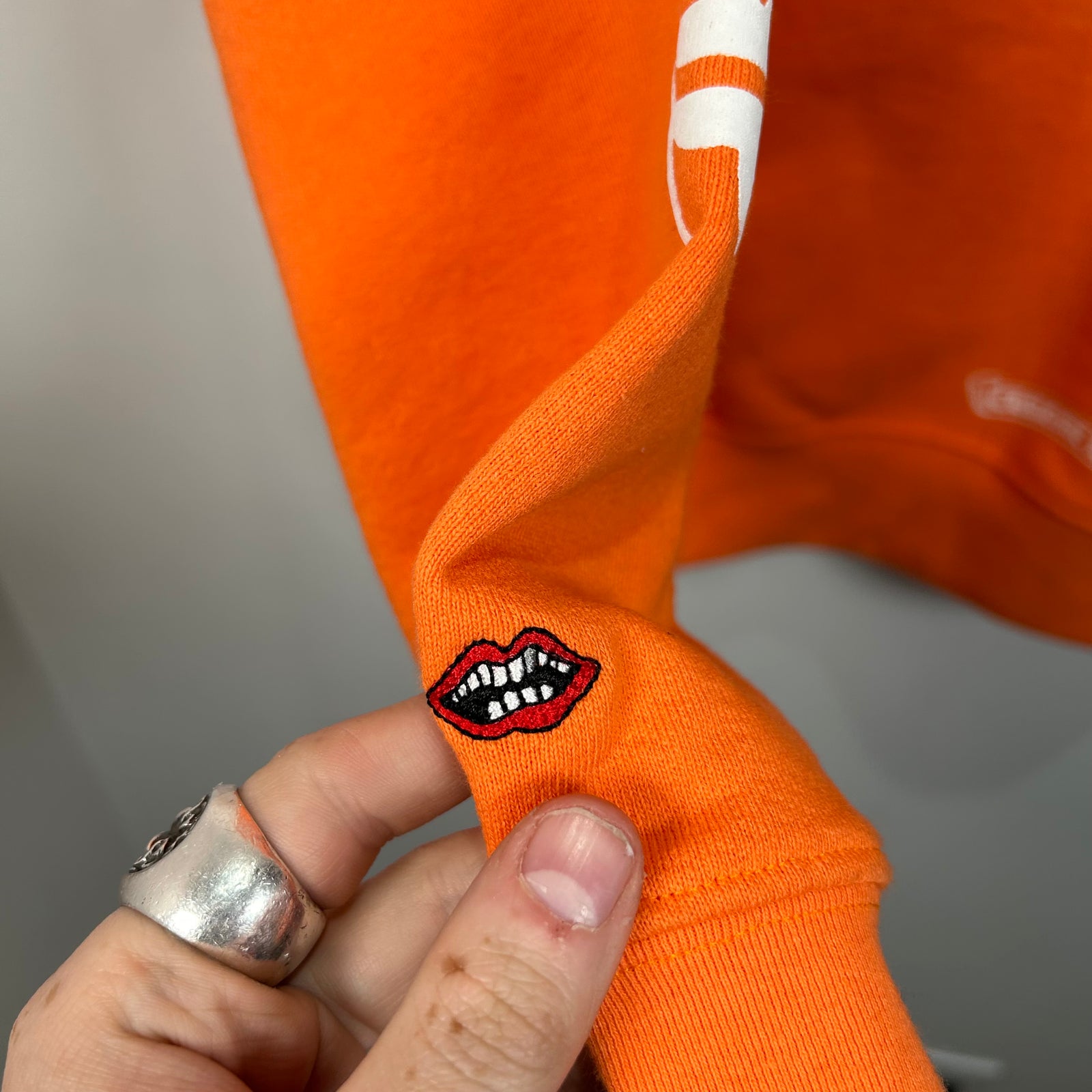 Chrome Hearts Link & Build Orange Hoodie Size XL