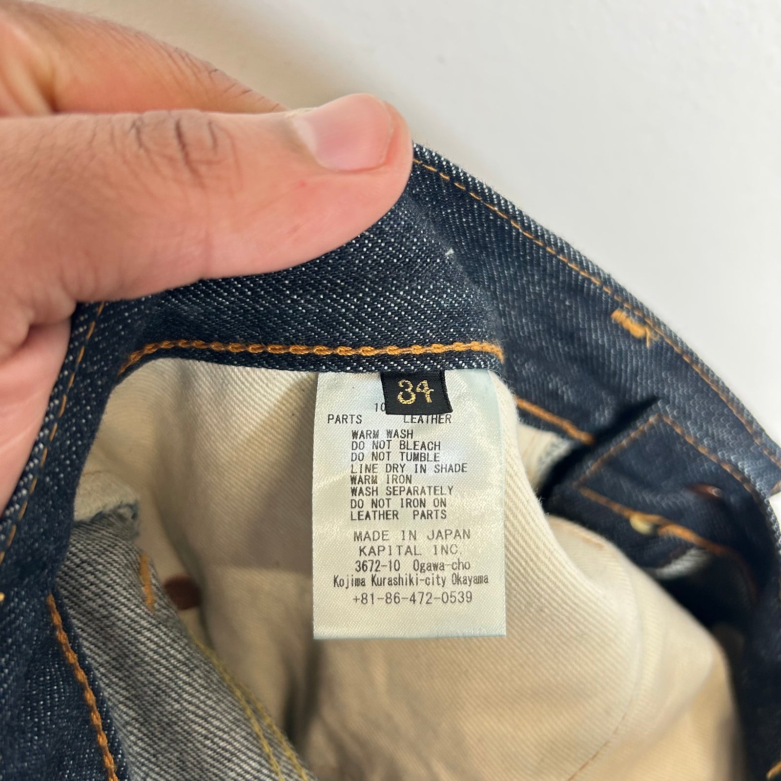 Kapital Dark Blue Okabellbo Flared Jeans Size 32